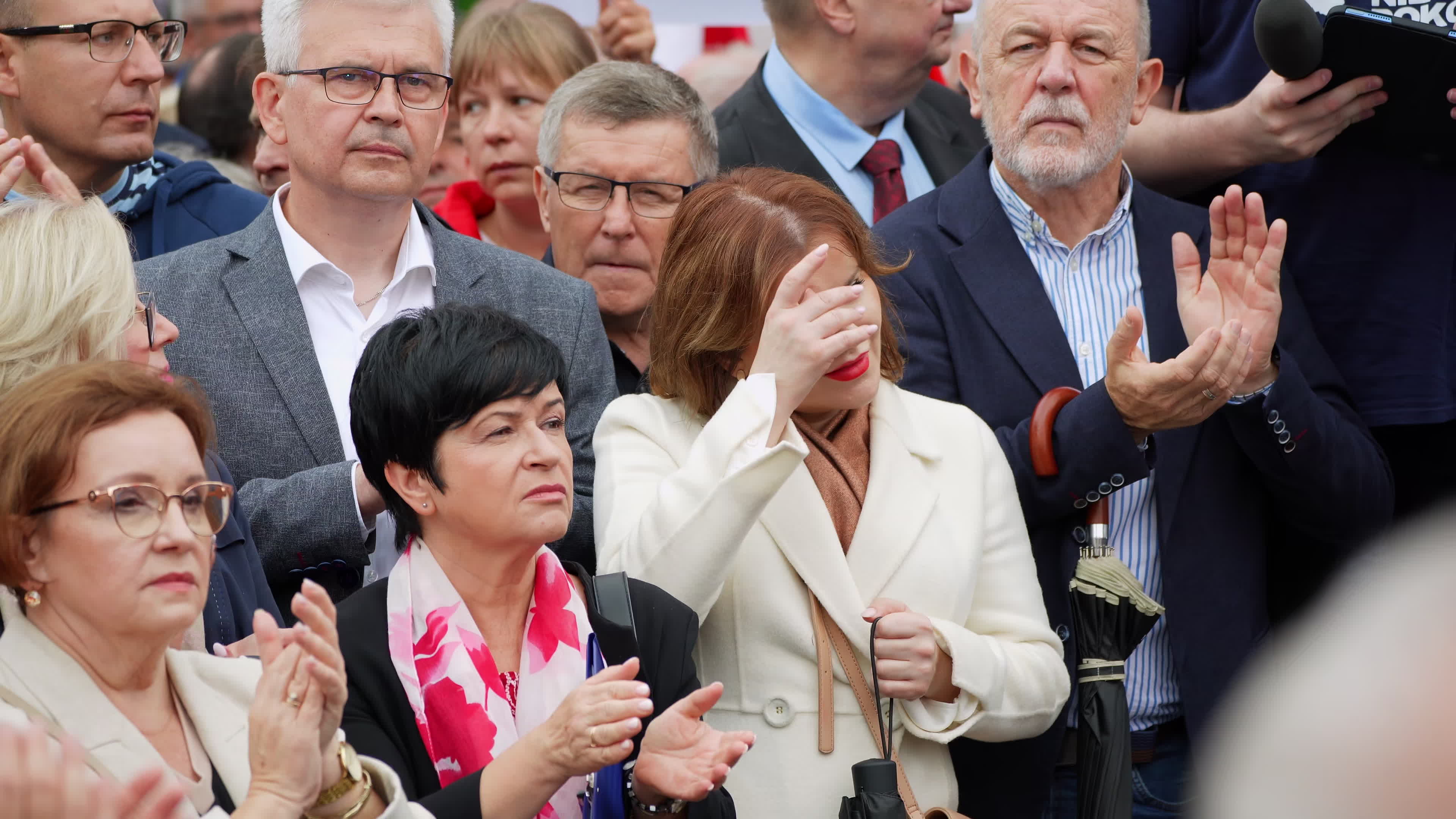 Warsaw Opposition Rally with Jaroslaw Kaczynski 