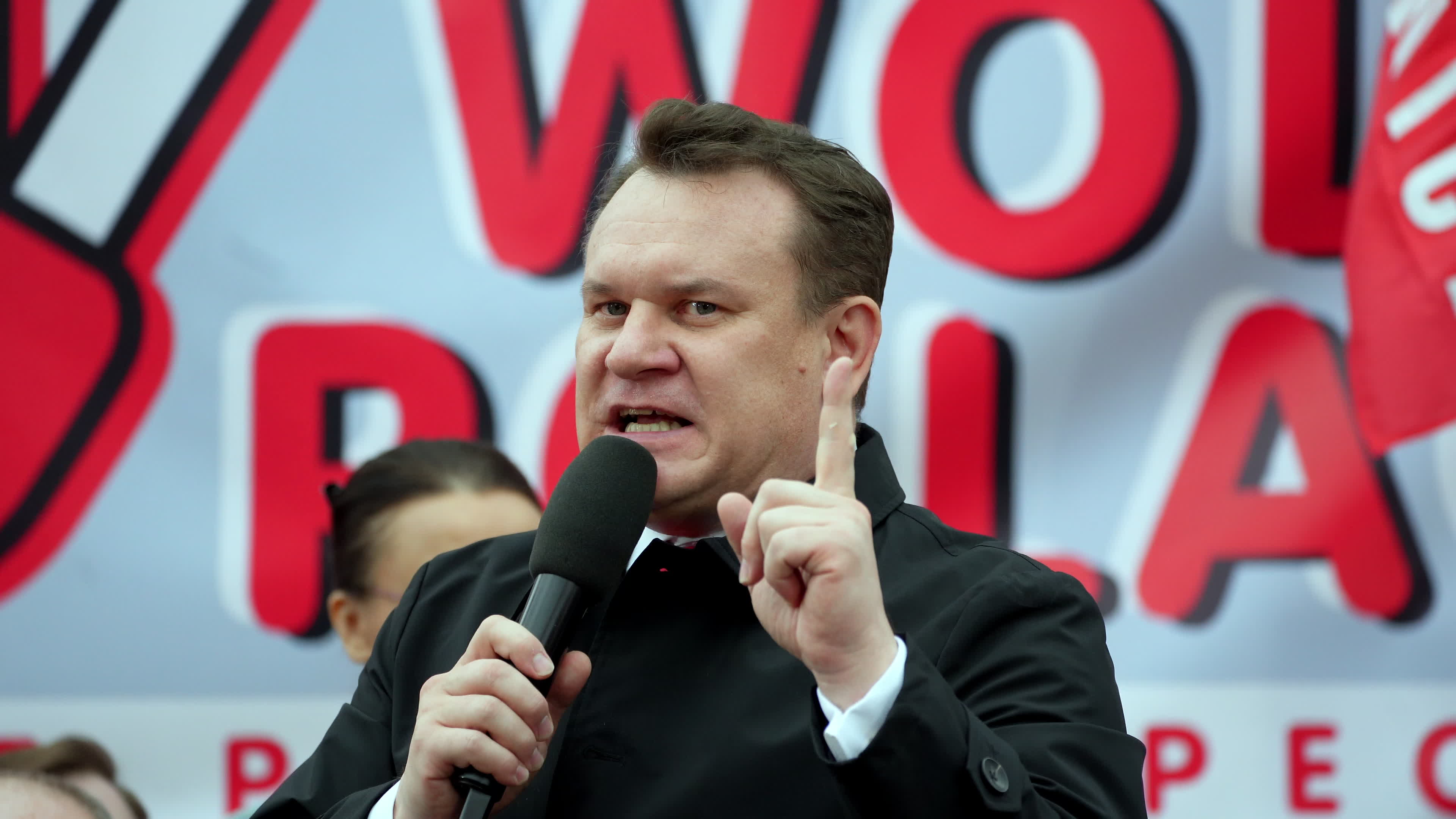 Warsaw Opposition Rally with Jaroslaw Kaczynski 
