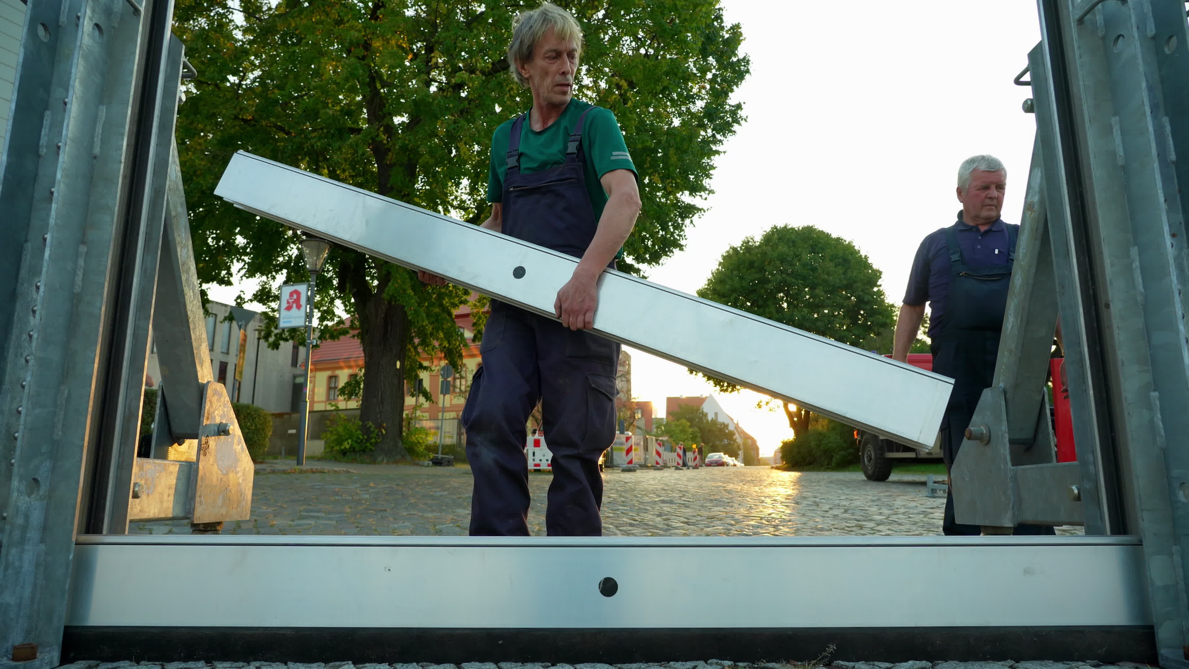 Flood walls being built in Germany as flood warnings issued