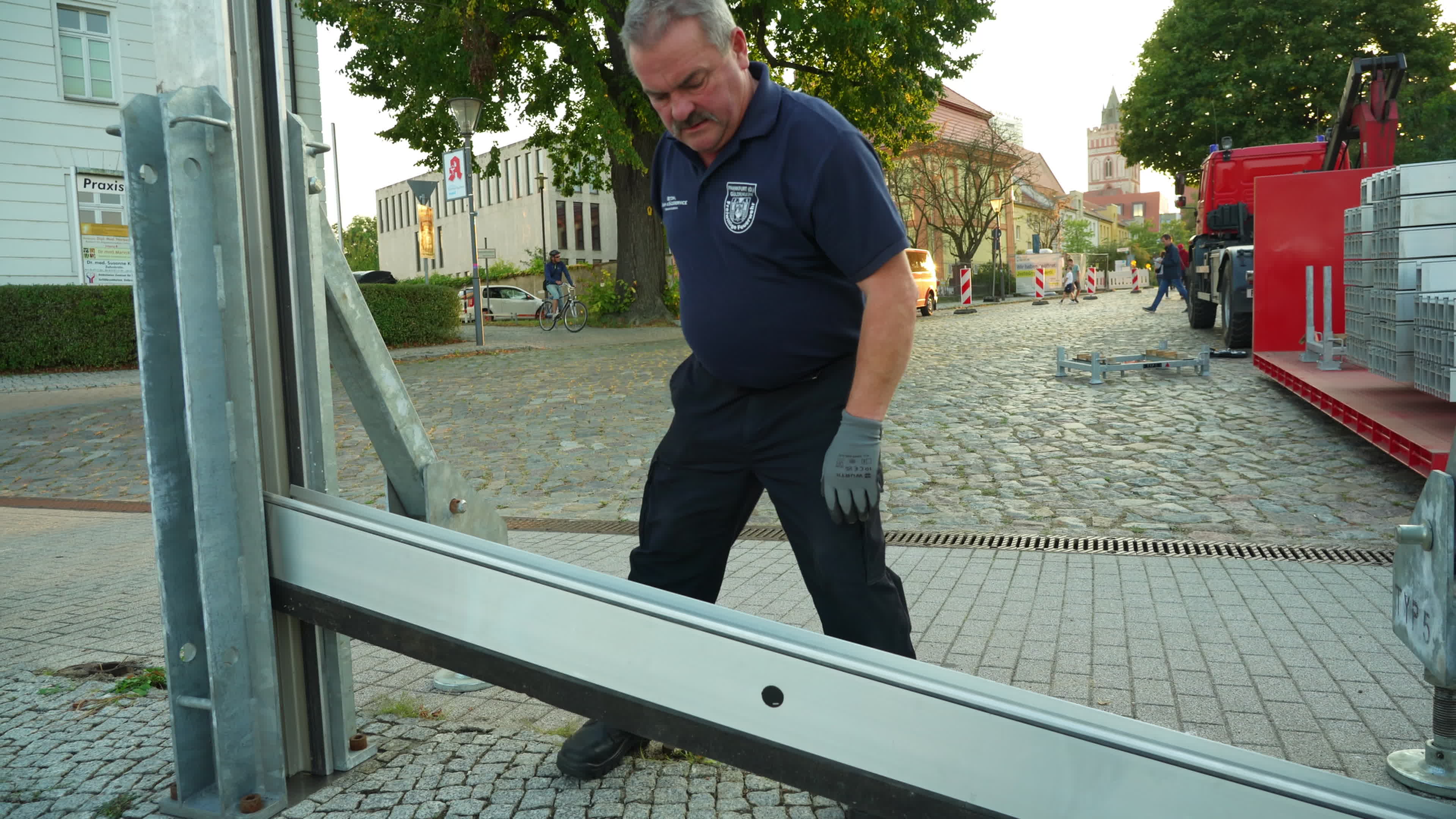 Flood walls being built in Germany as flood warnings issued