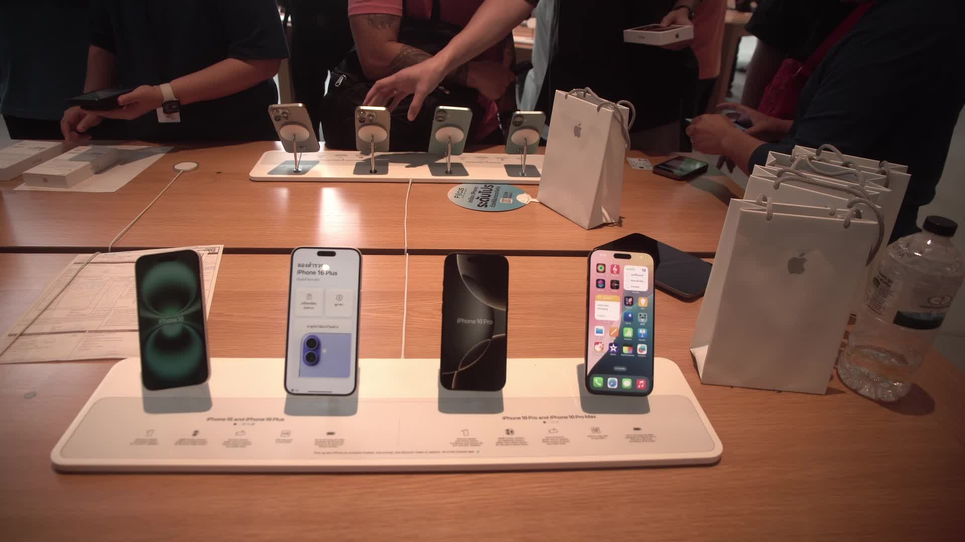 Apple iPhone 16 Begins Sale in Thailand.