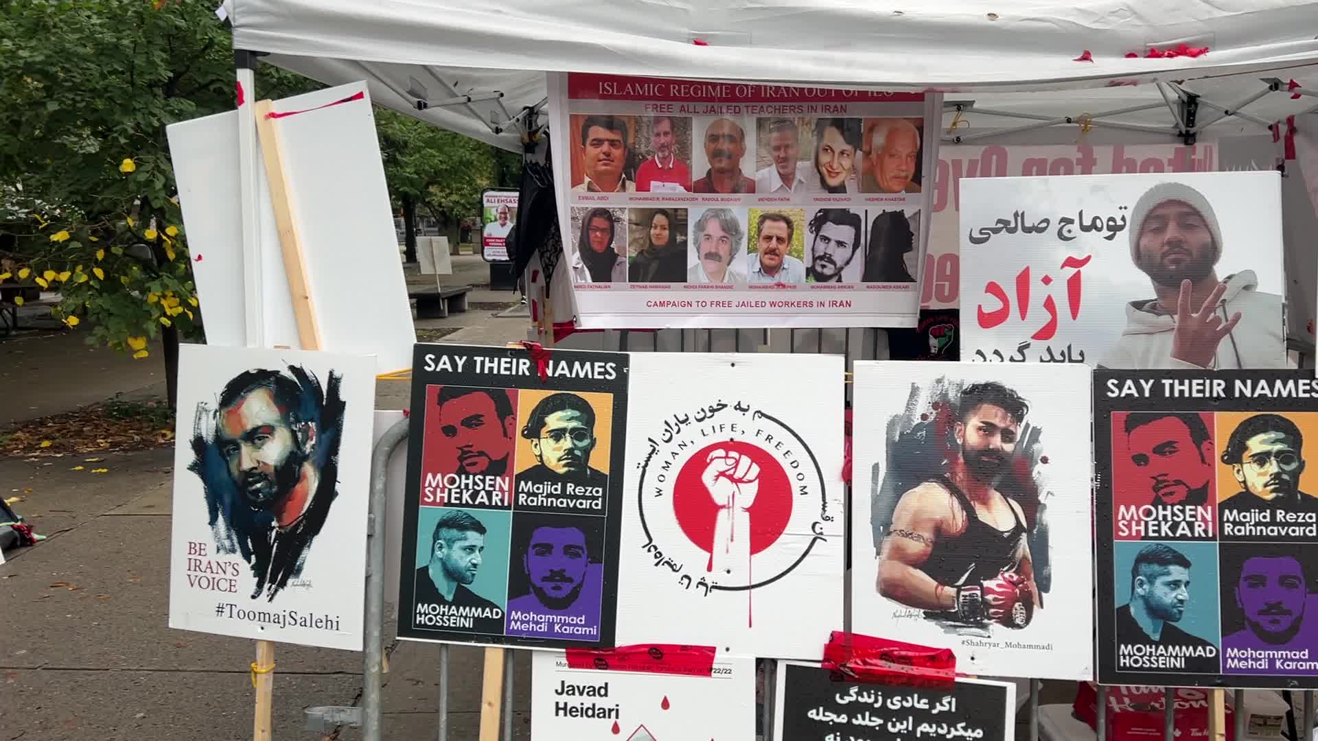 Protest against the Iranian Islamic Regime in Toronto, Canada