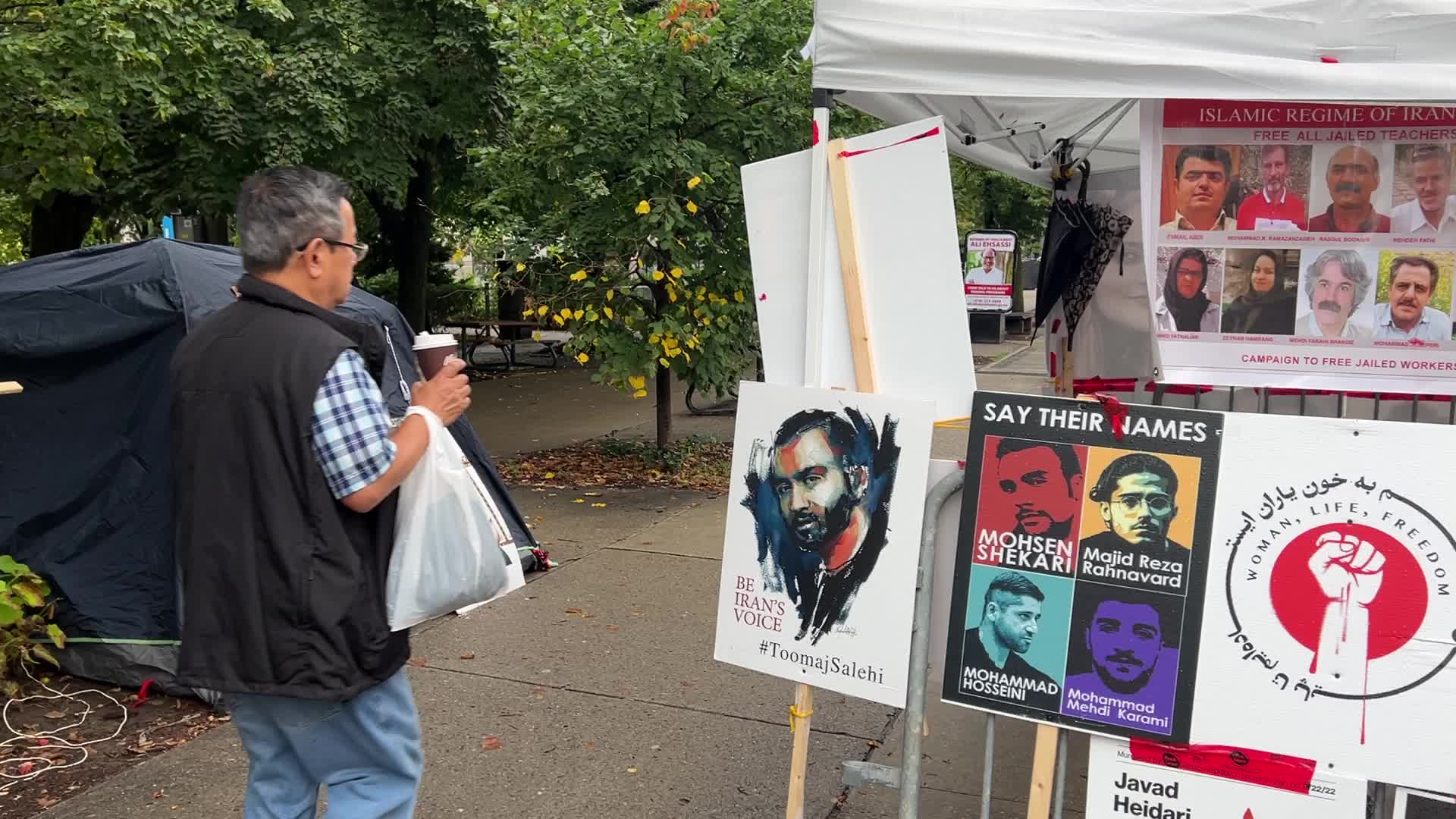 Protest against the Iranian Islamic Regime in Toronto, Canada