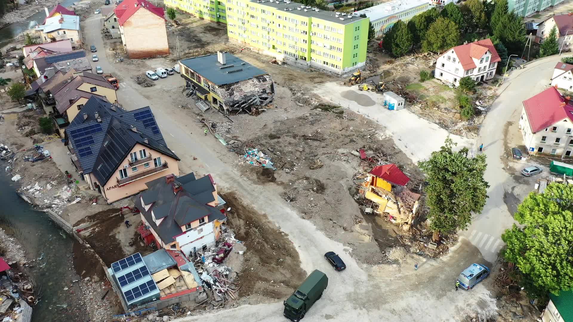 Southern Polish towns are being rebuilt from debris after flood