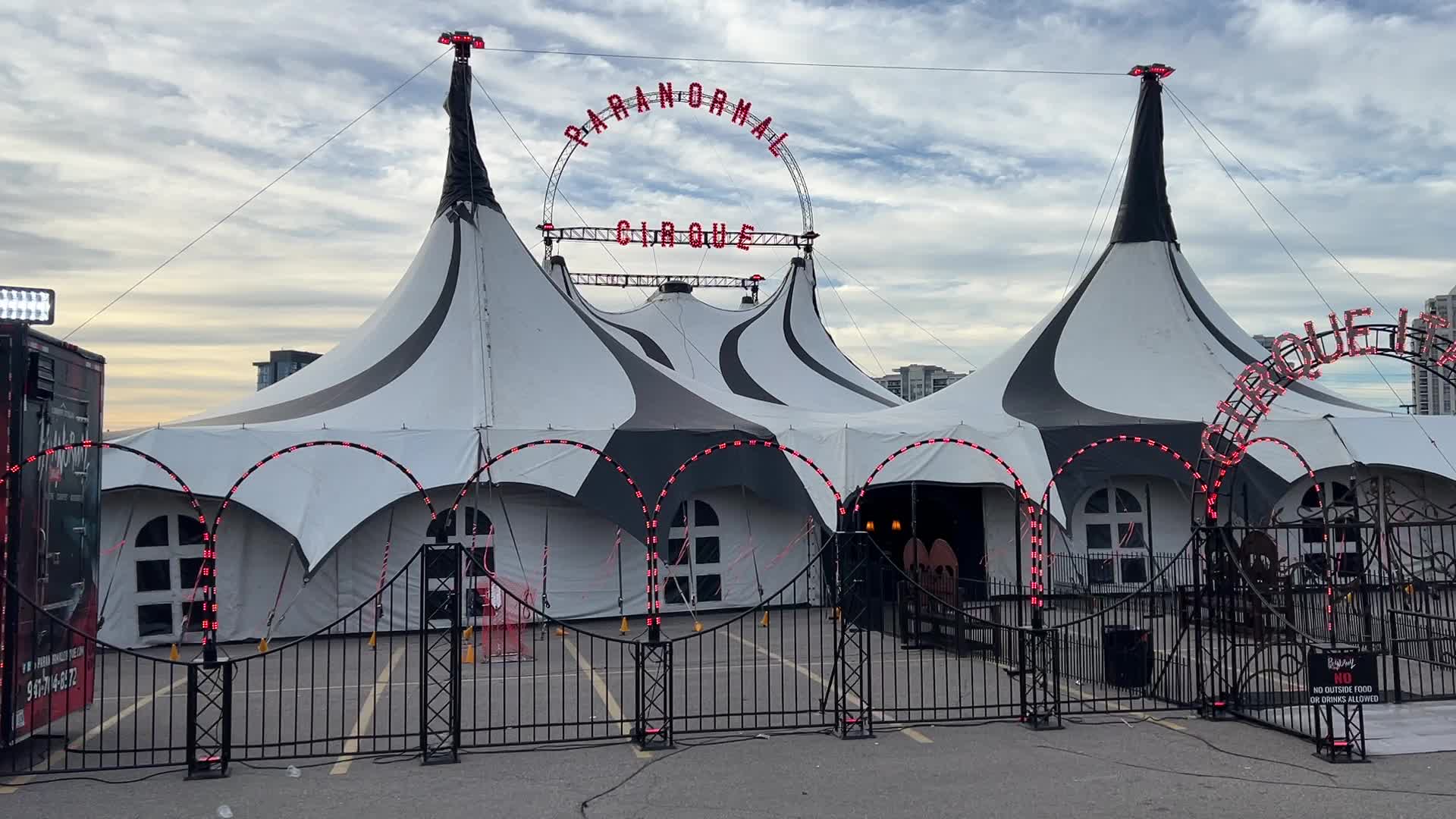 Preparations for the Paranormal Cirque in Toronto, Canada