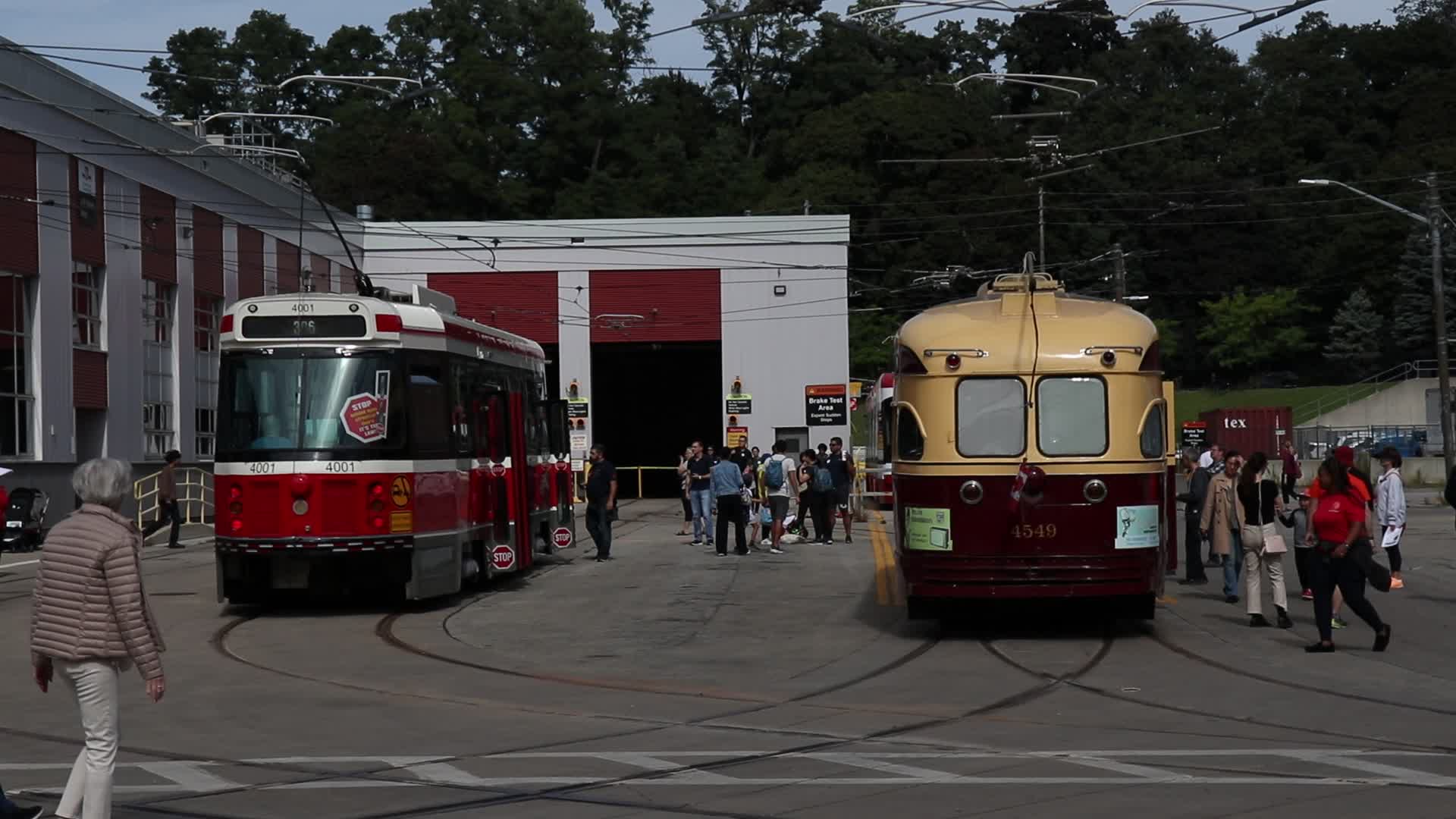 Vintage TTC Vehicles at Hillcrest Complex Centennial Celebration in Toronto