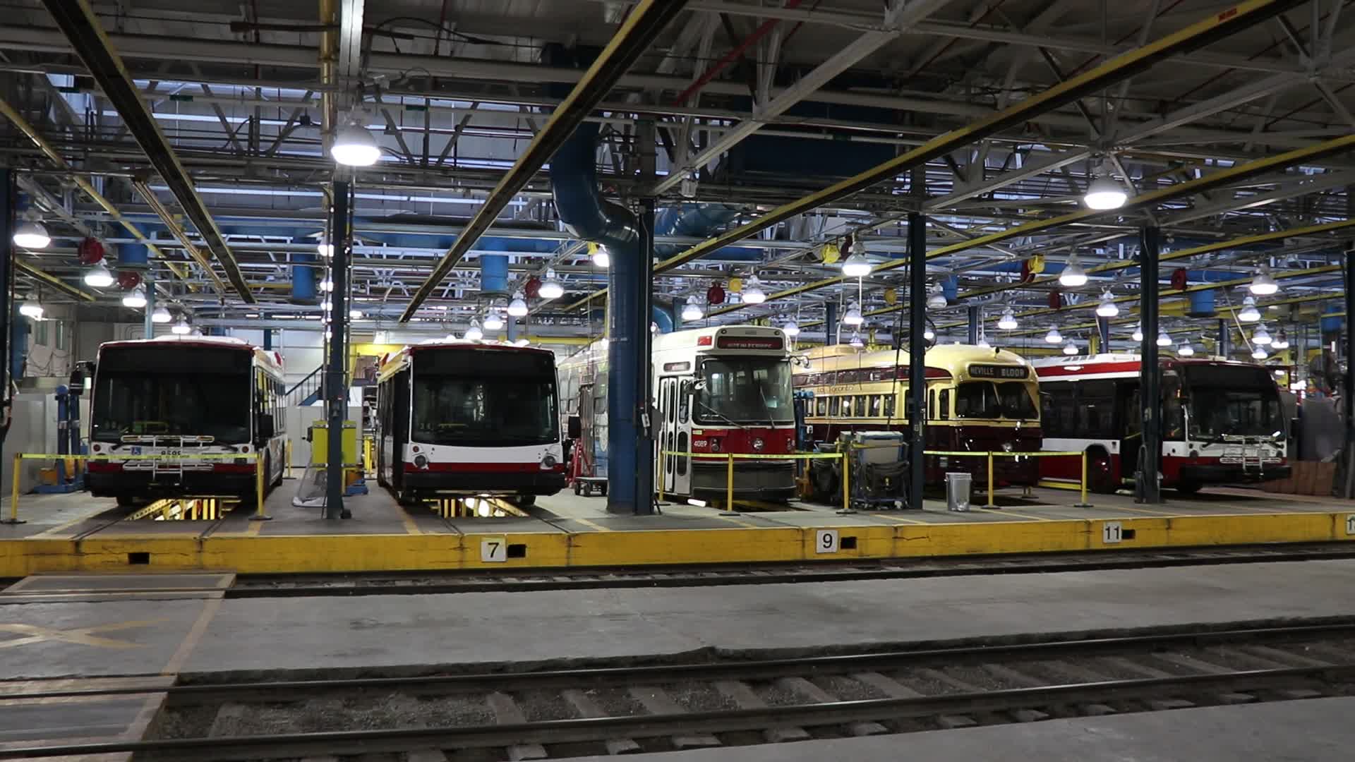 Vintage TTC Vehicles at Hillcrest Complex Centennial Celebration in Toronto