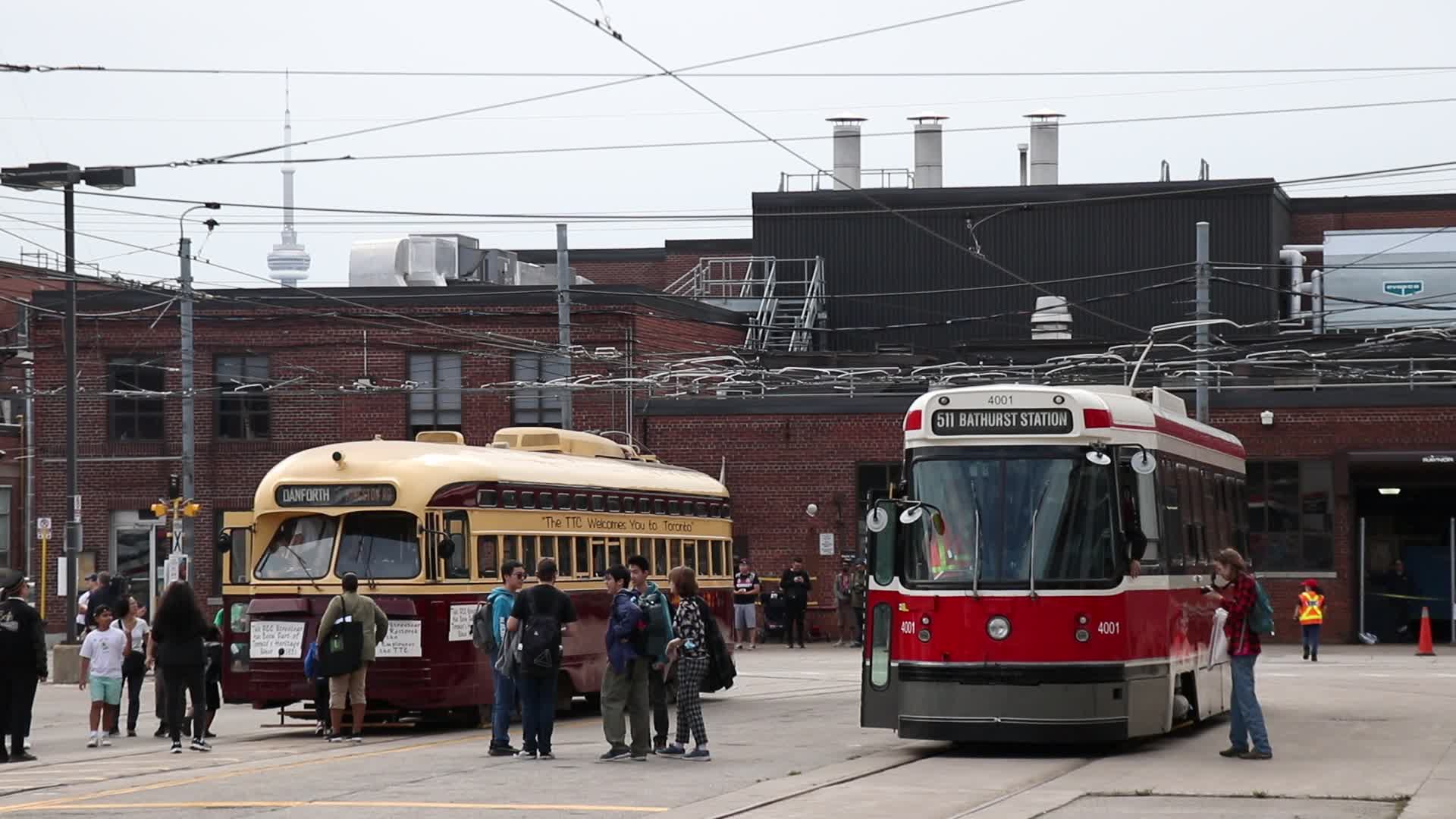 Vintage TTC Vehicles at Hillcrest Complex Centennial Celebration in Toronto