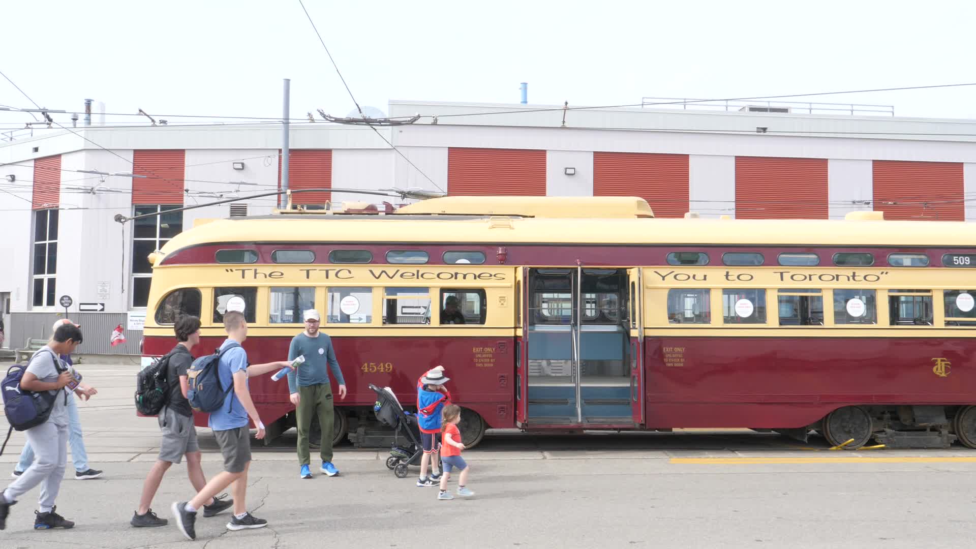 Vintage TTC Vehicles at Hillcrest Complex Centennial Celebration in Toronto