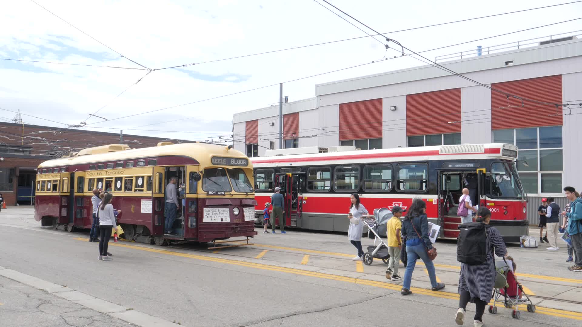 Vintage TTC Vehicles at Hillcrest Complex Centennial Celebration in Toronto
