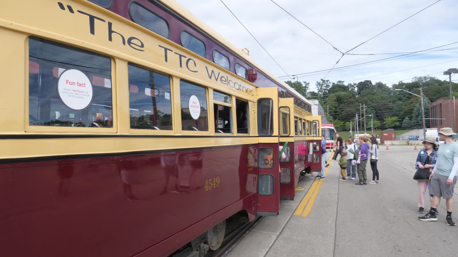 Vintage TTC Vehicles at Hillcrest Complex Centennial Celebration in Toronto