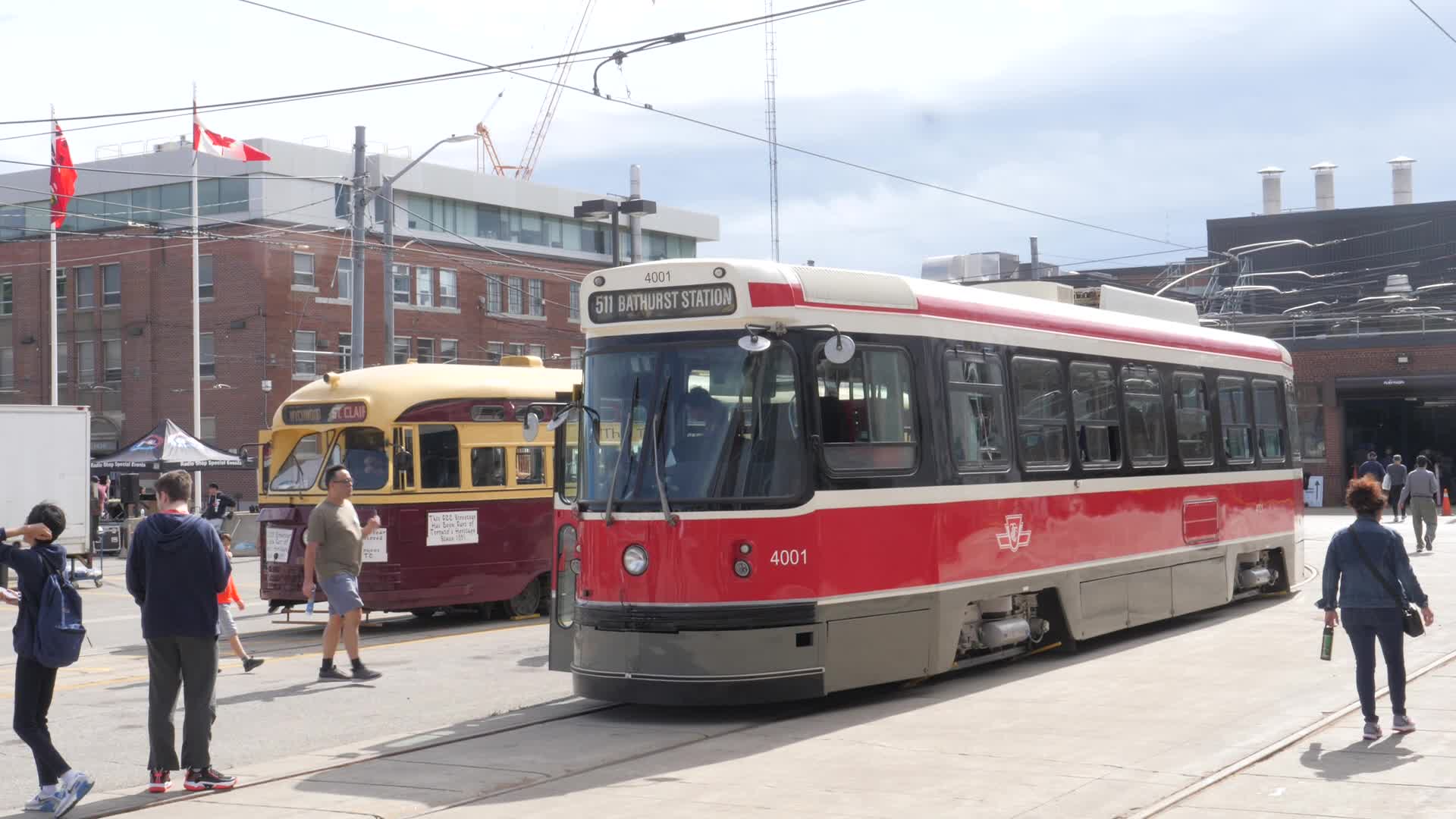 Vintage TTC Vehicles at Hillcrest Complex Centennial Celebration in Toronto
