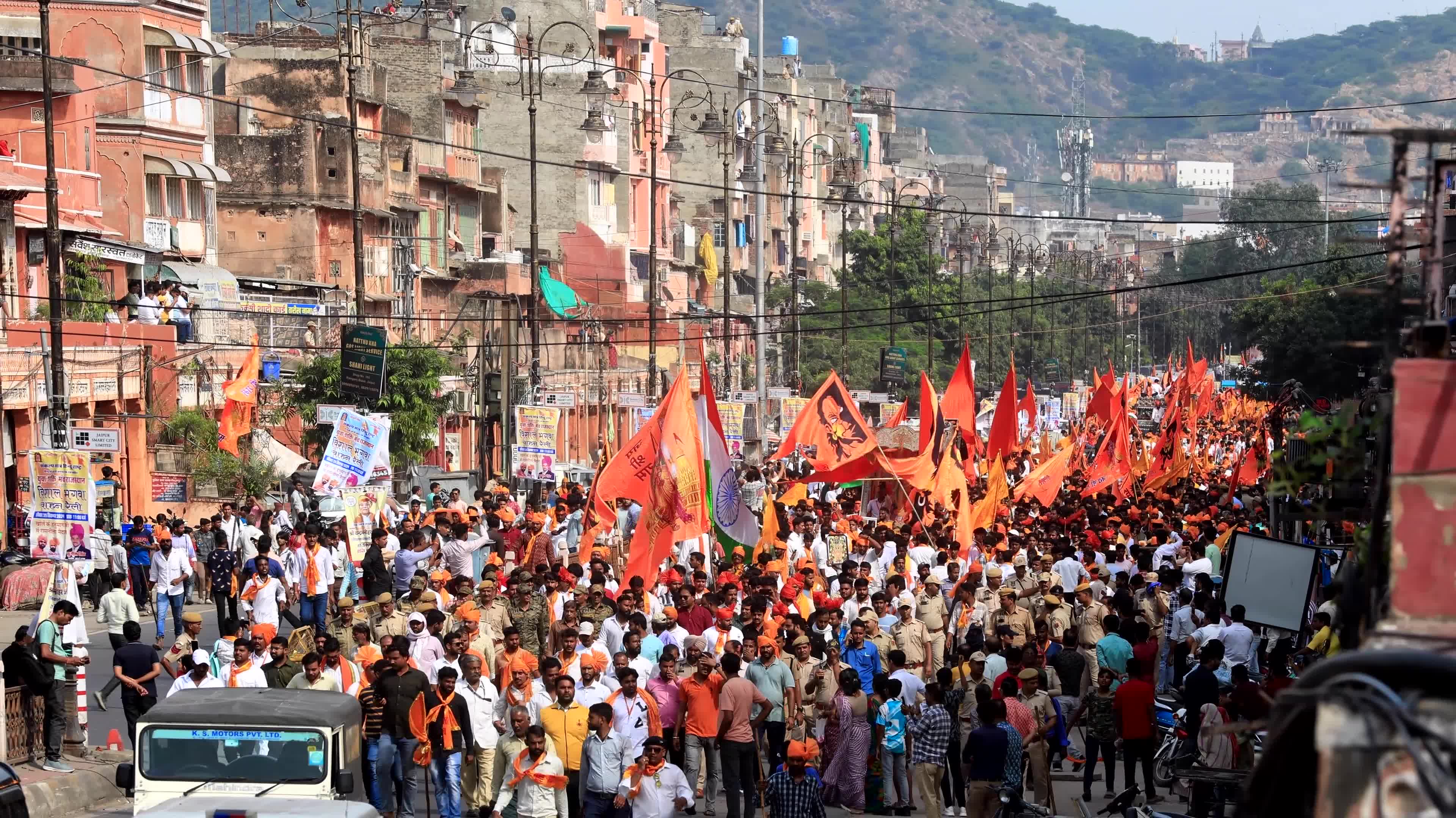 Yuva Shakti Manch 'Bhagva Rally' in Jaipur 