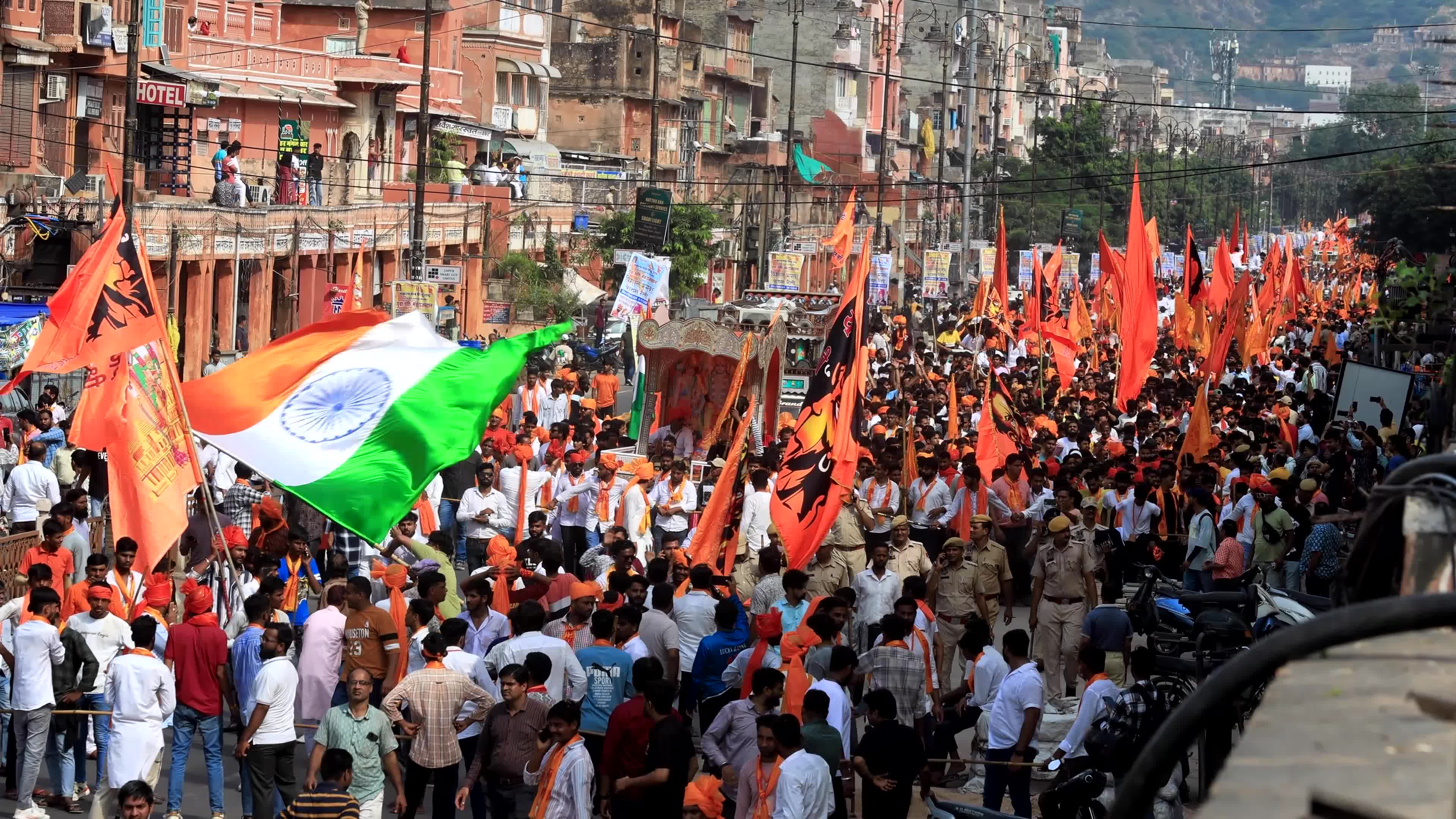 Yuva Shakti Manch 'Bhagva Rally' in Jaipur 