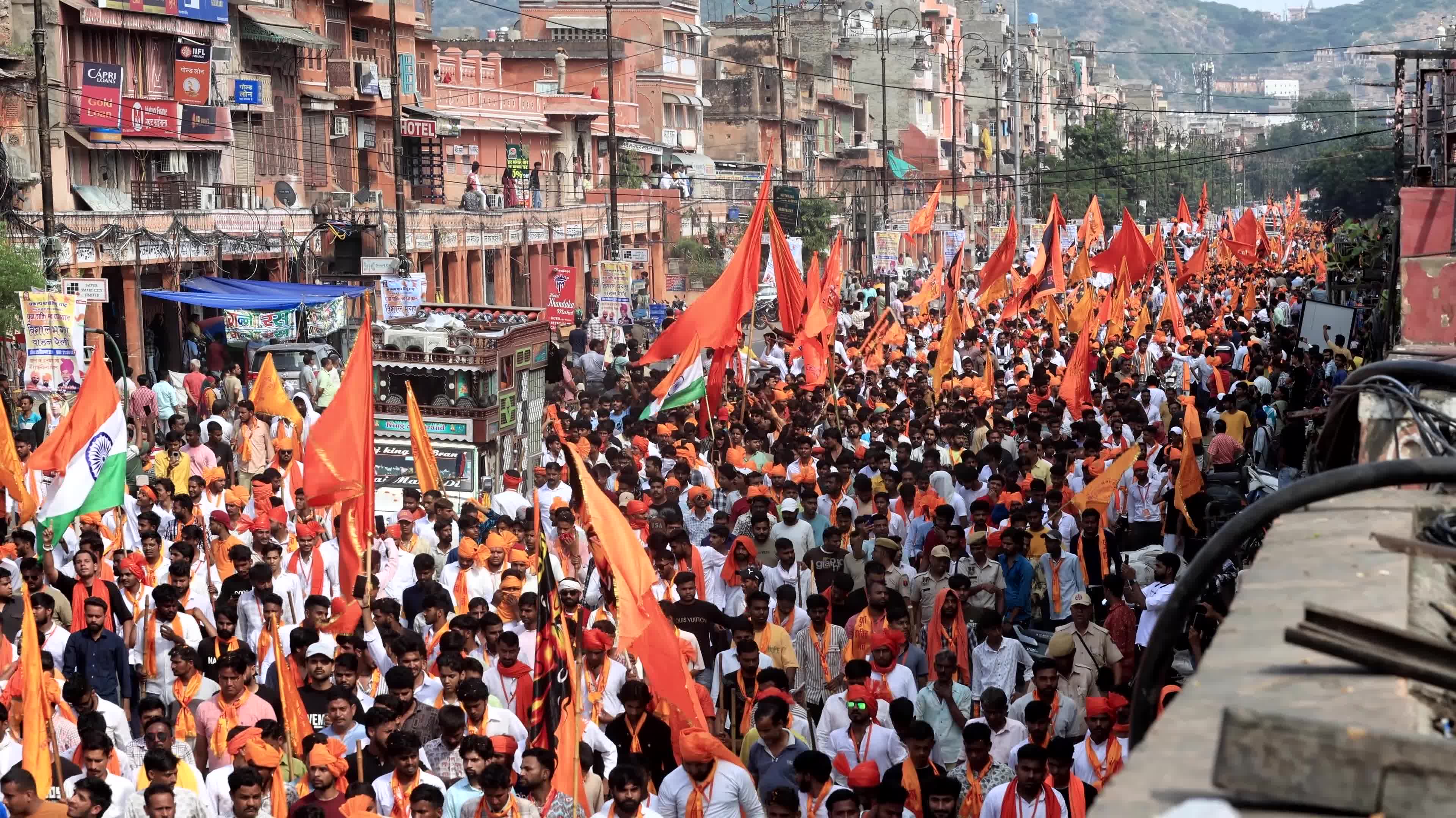 Yuva Shakti Manch 'Bhagva Rally' in Jaipur 