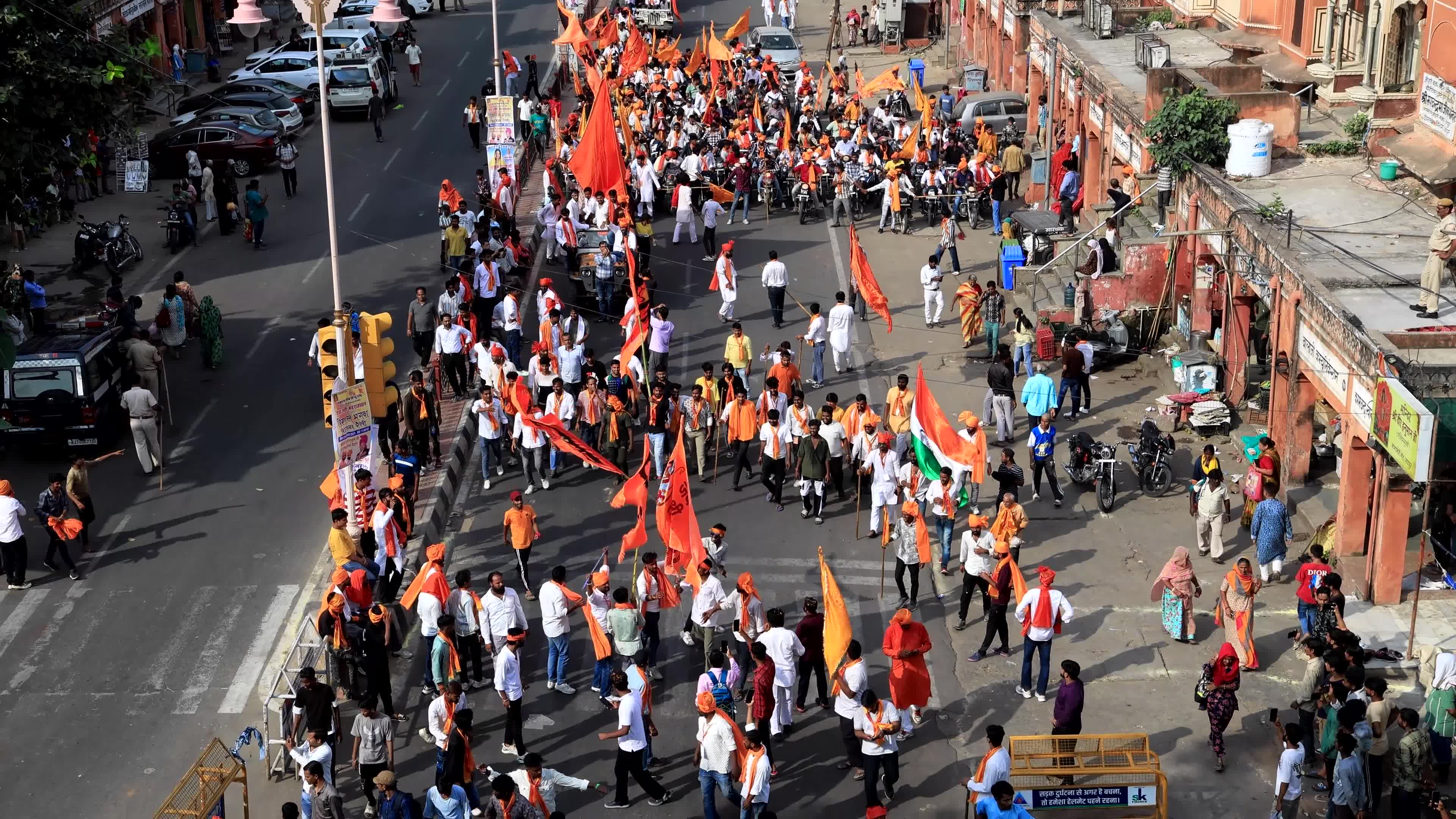 Yuva Shakti Manch 'Bhagva Rally' in Jaipur 