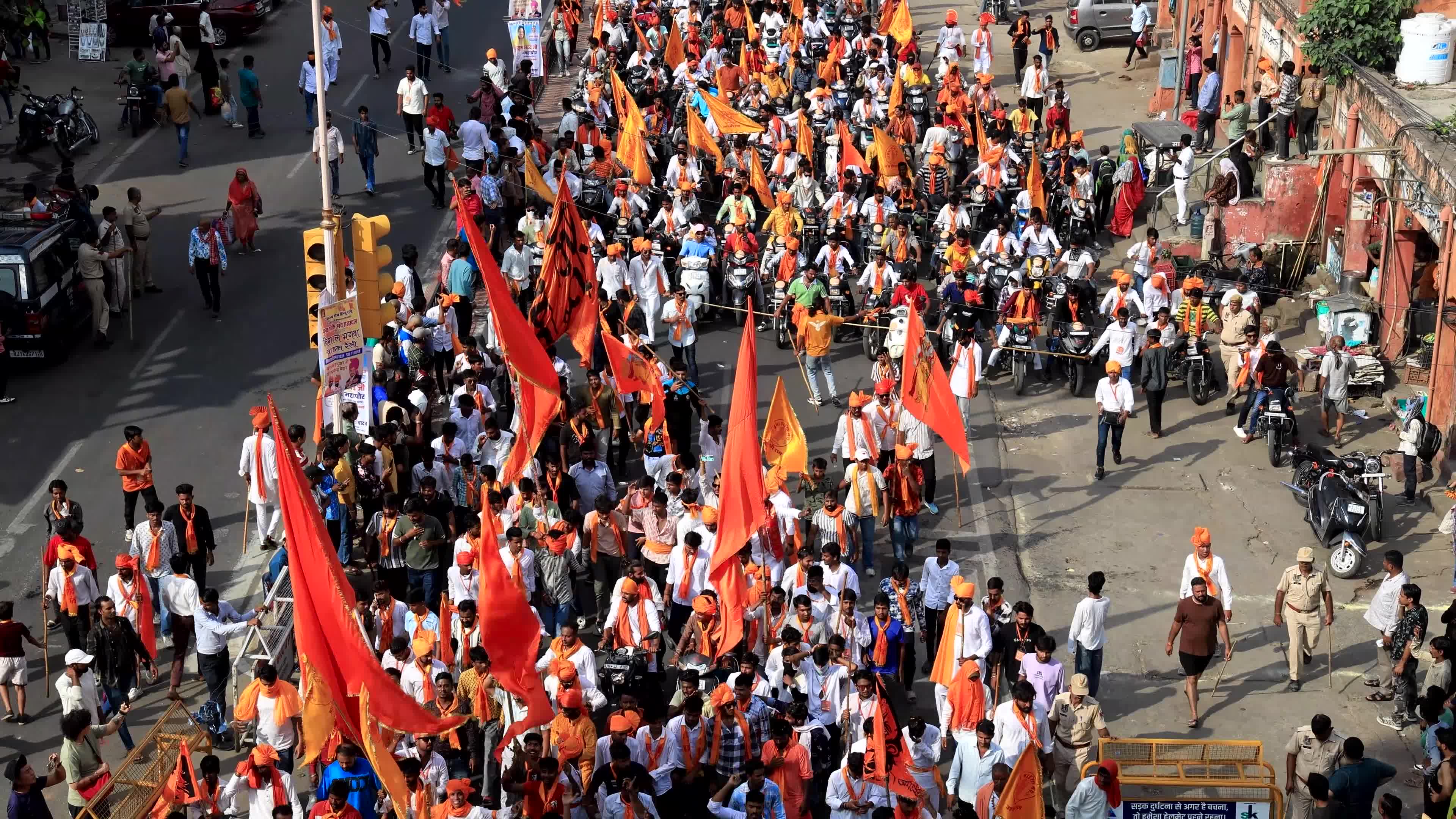 Yuva Shakti Manch 'Bhagva Rally' in Jaipur 