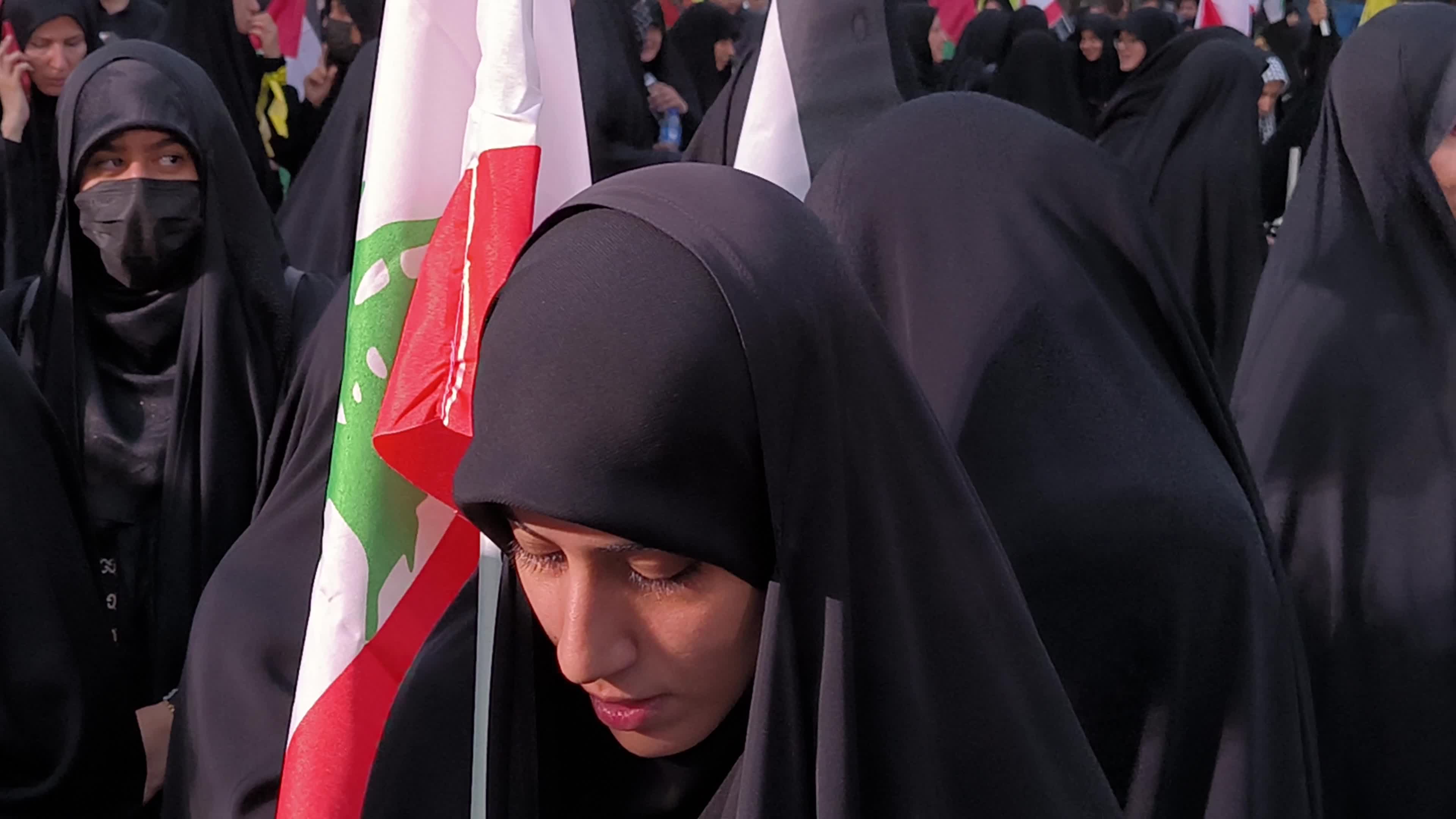 Iran-Protest against killing Hassan Nasrallah in Tehran