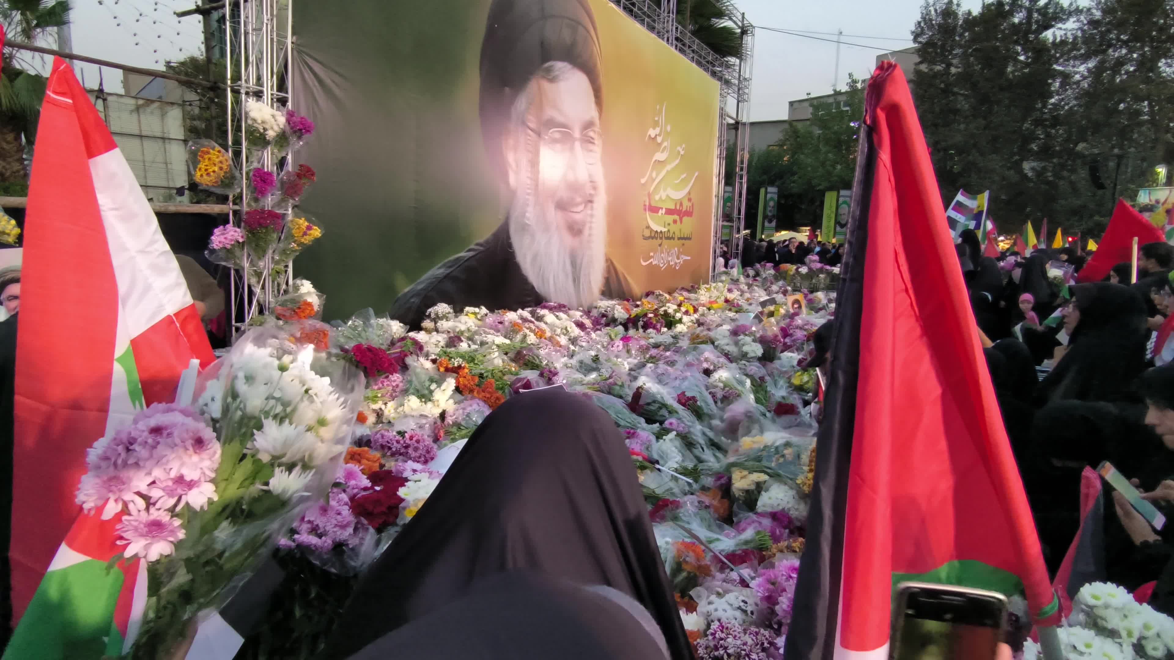 Iran-Protest against killing Hassan Nasrallah in Tehran