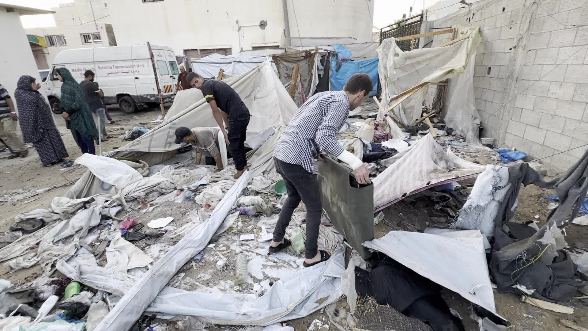Aftermath of Israeli Airstrike In Gaza, Palestine