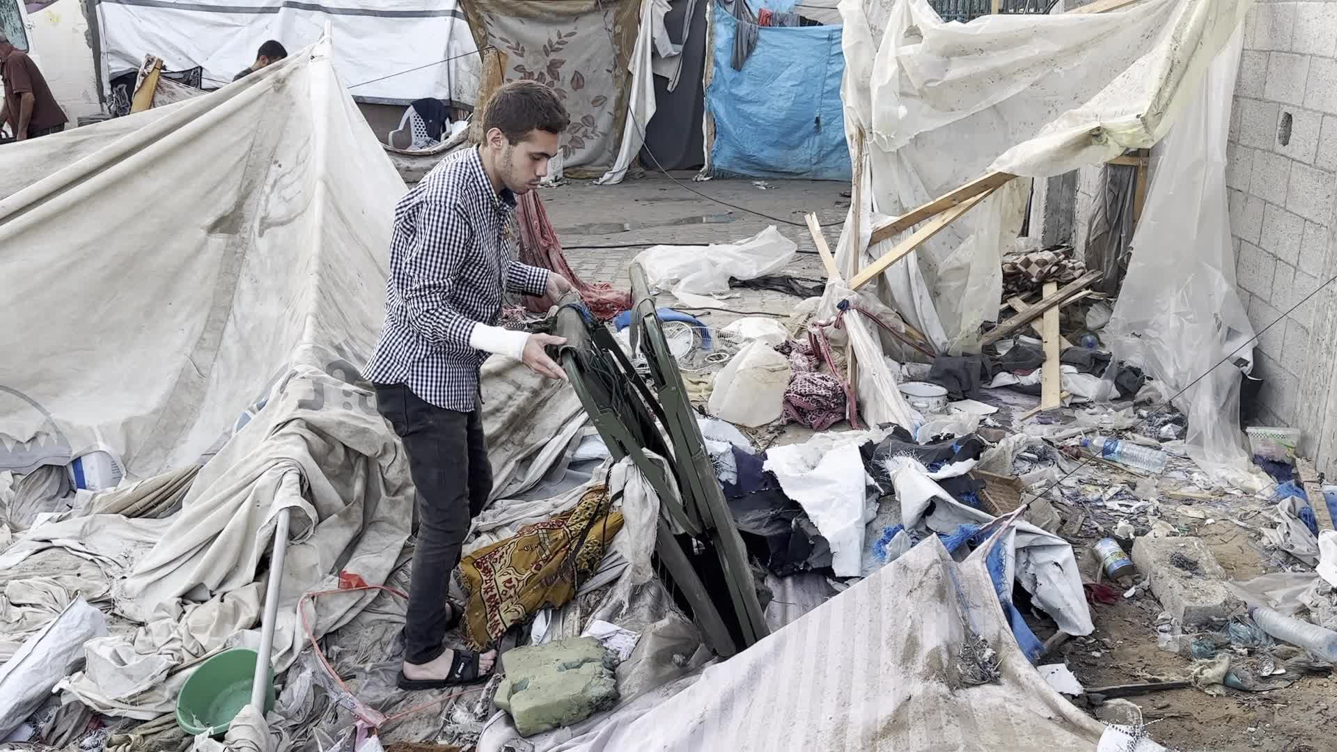 Aftermath of Israeli Airstrike In Gaza, Palestine