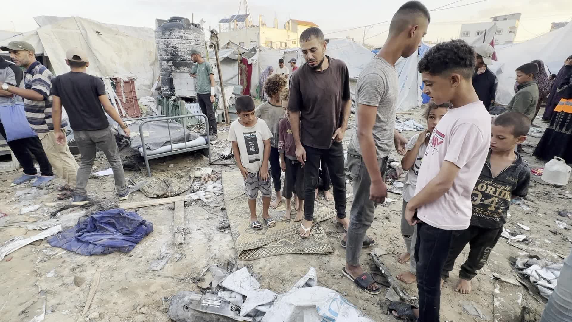 Aftermath of Israeli Airstrike In Gaza, Palestine