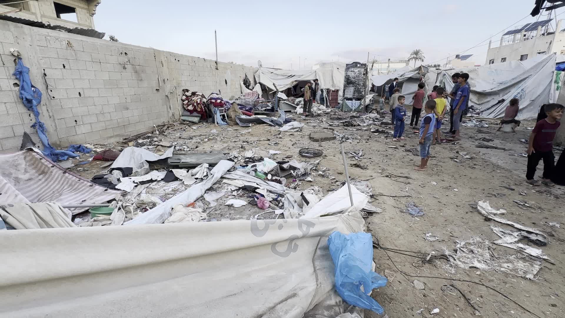 Aftermath of Israeli Airstrike In Gaza, Palestine