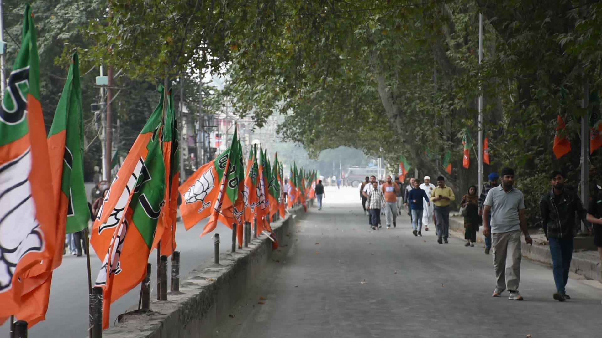 Indian Prime Minister Holds a Rally in Kashmir