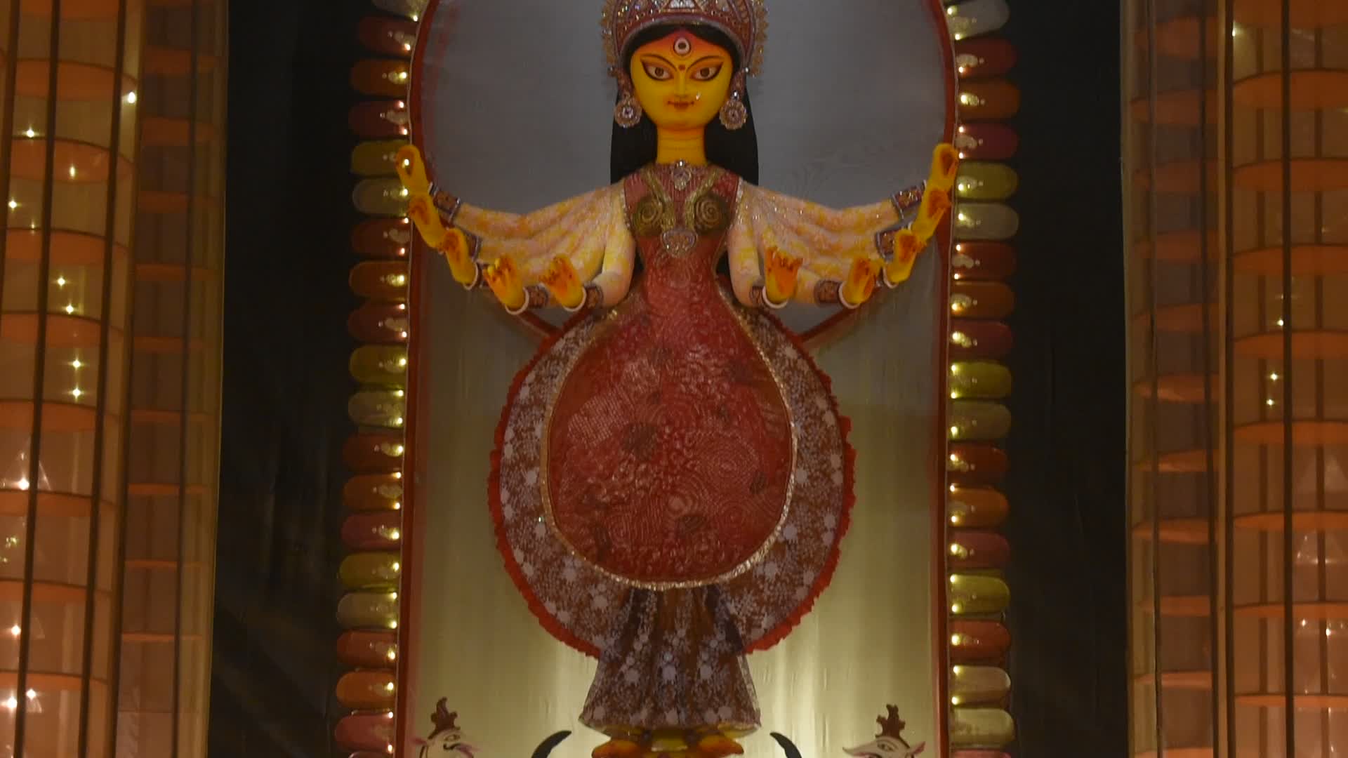 Durga puja festival in Kolkata.