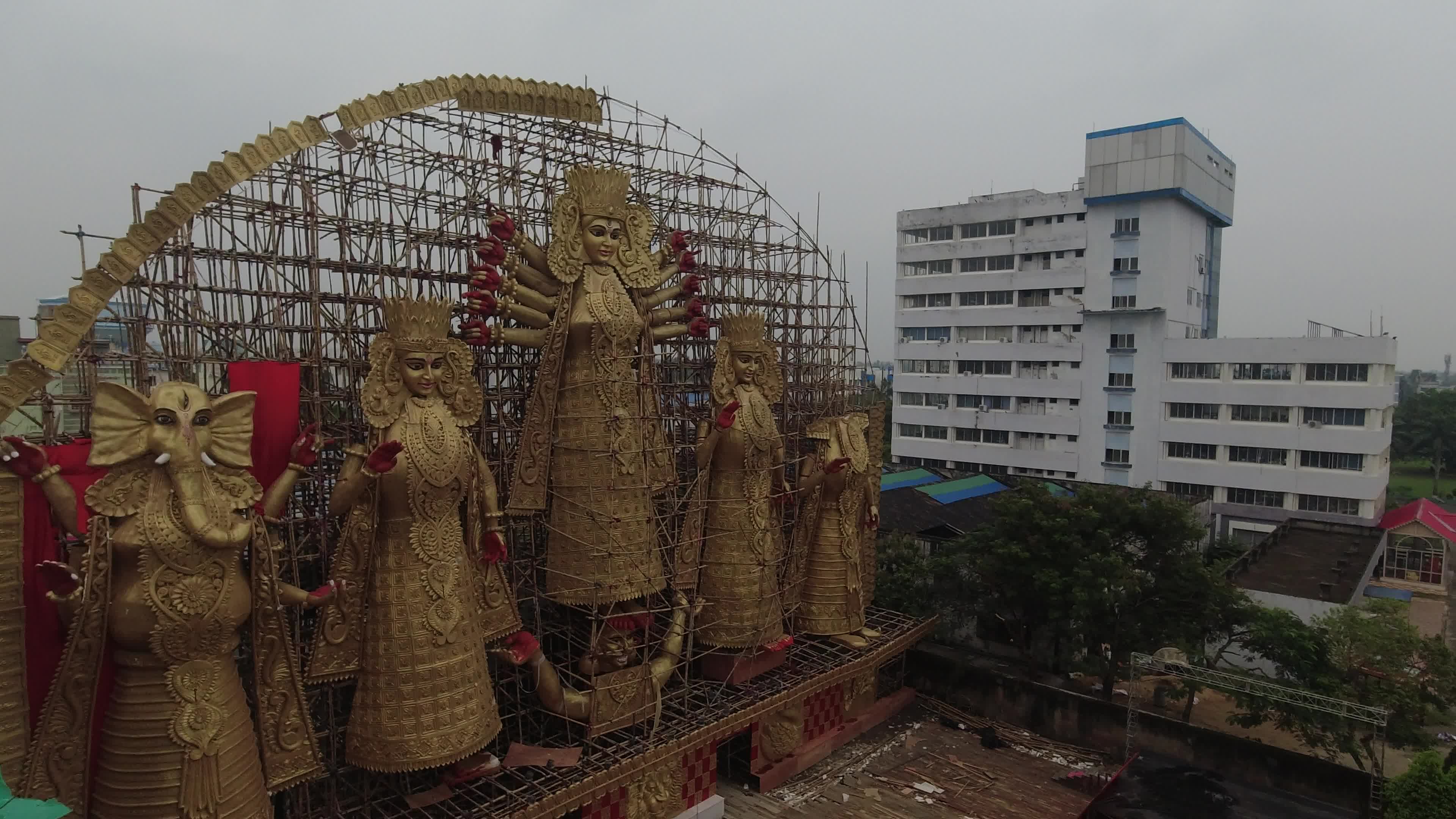 Tallest Durga idol in Kolkata.