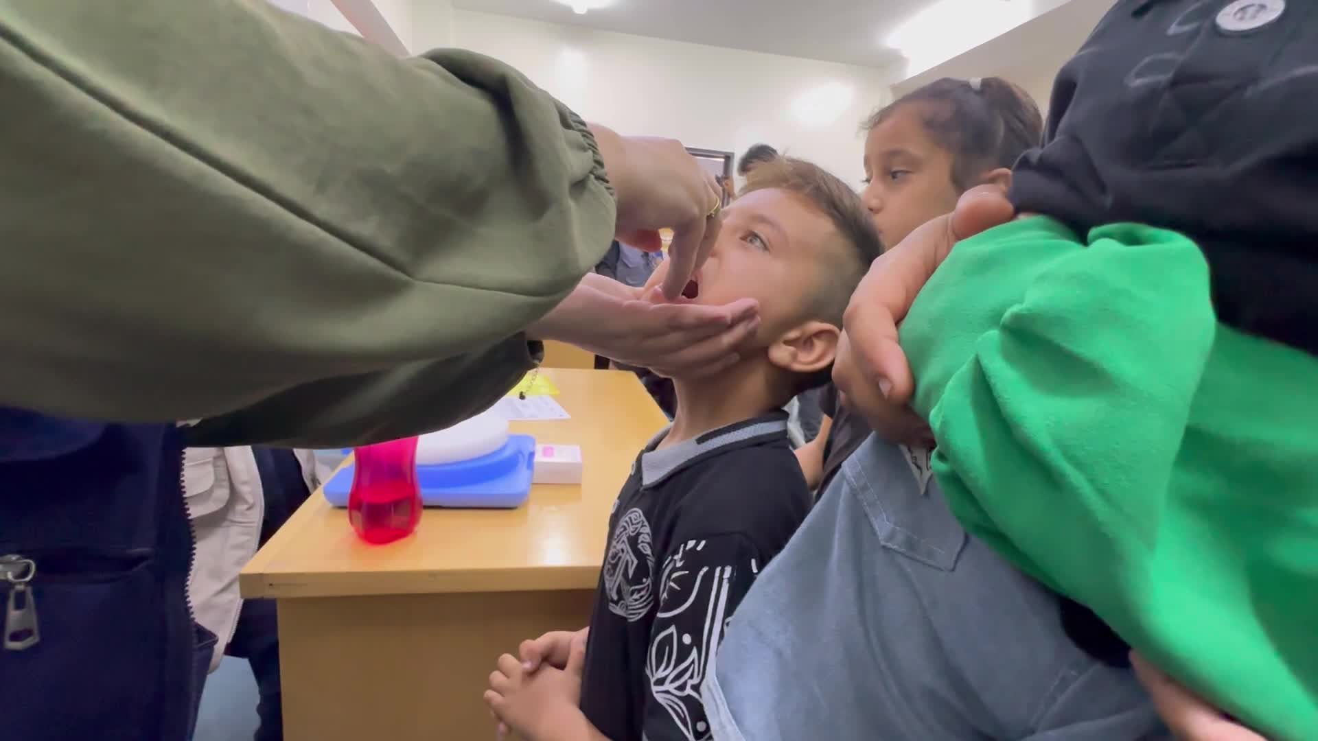 Polio vaccination in Gaza, Palestine