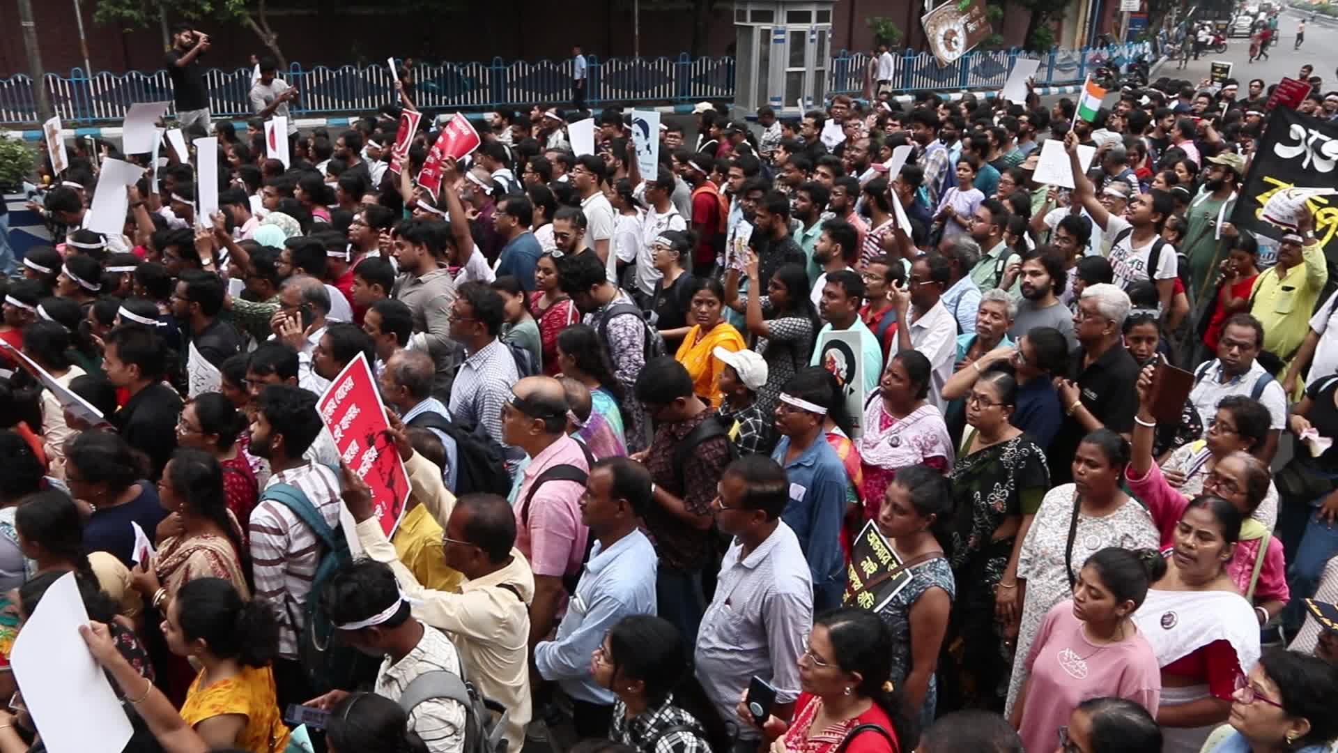 Protest In India over Kolkata rape-murder