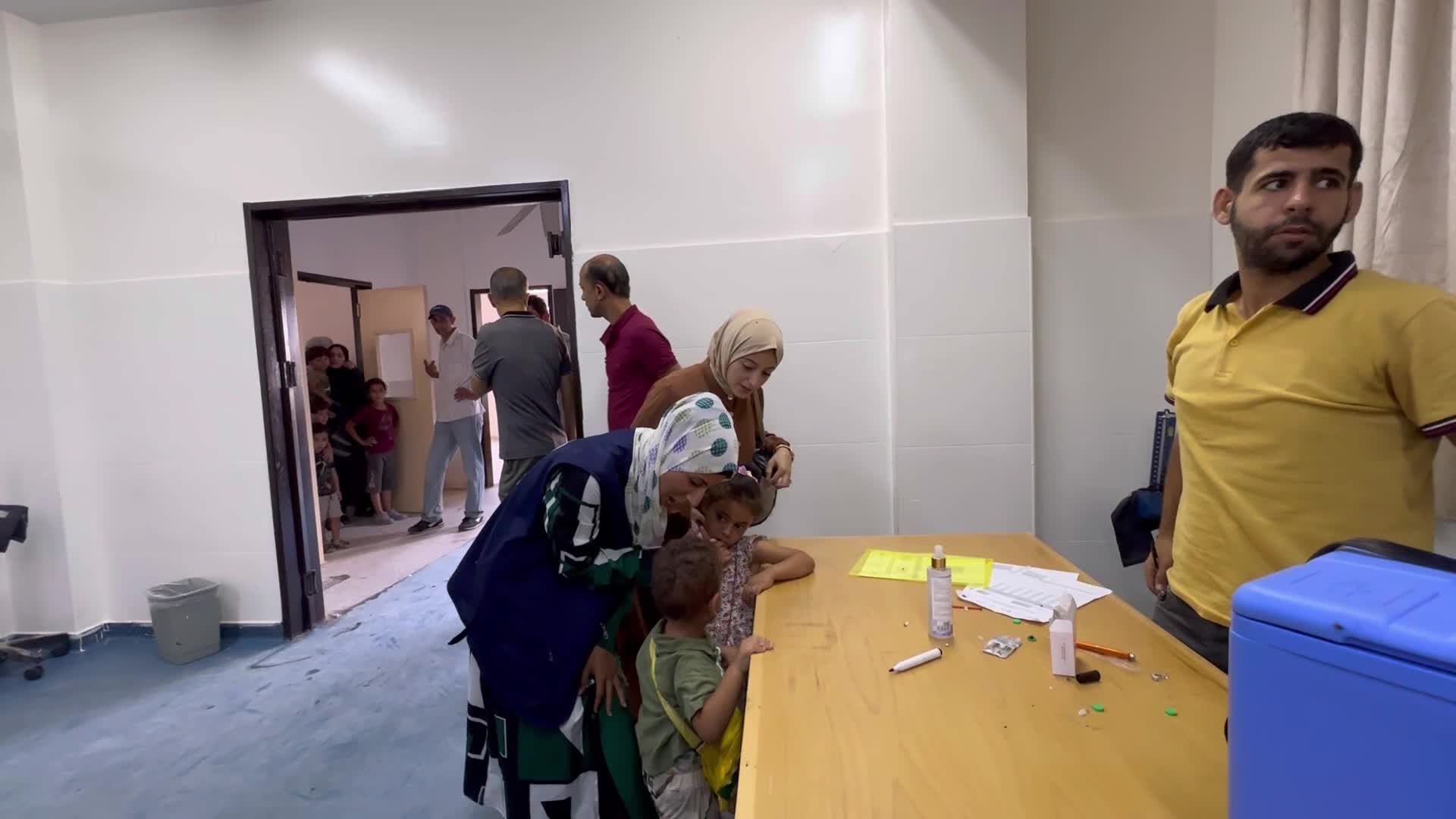 Polio vaccination in Gaza, Palestine