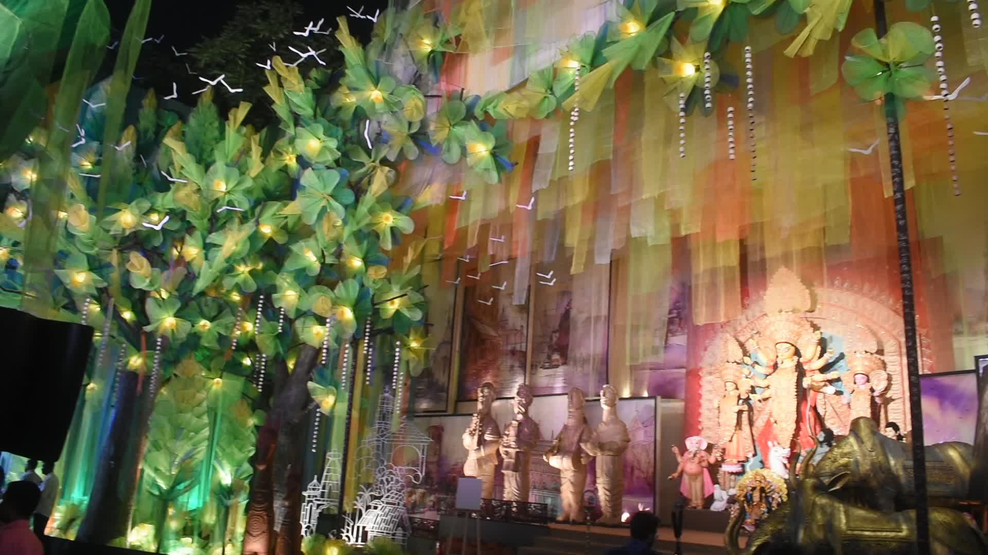 Durga puja festival in Kolkata.