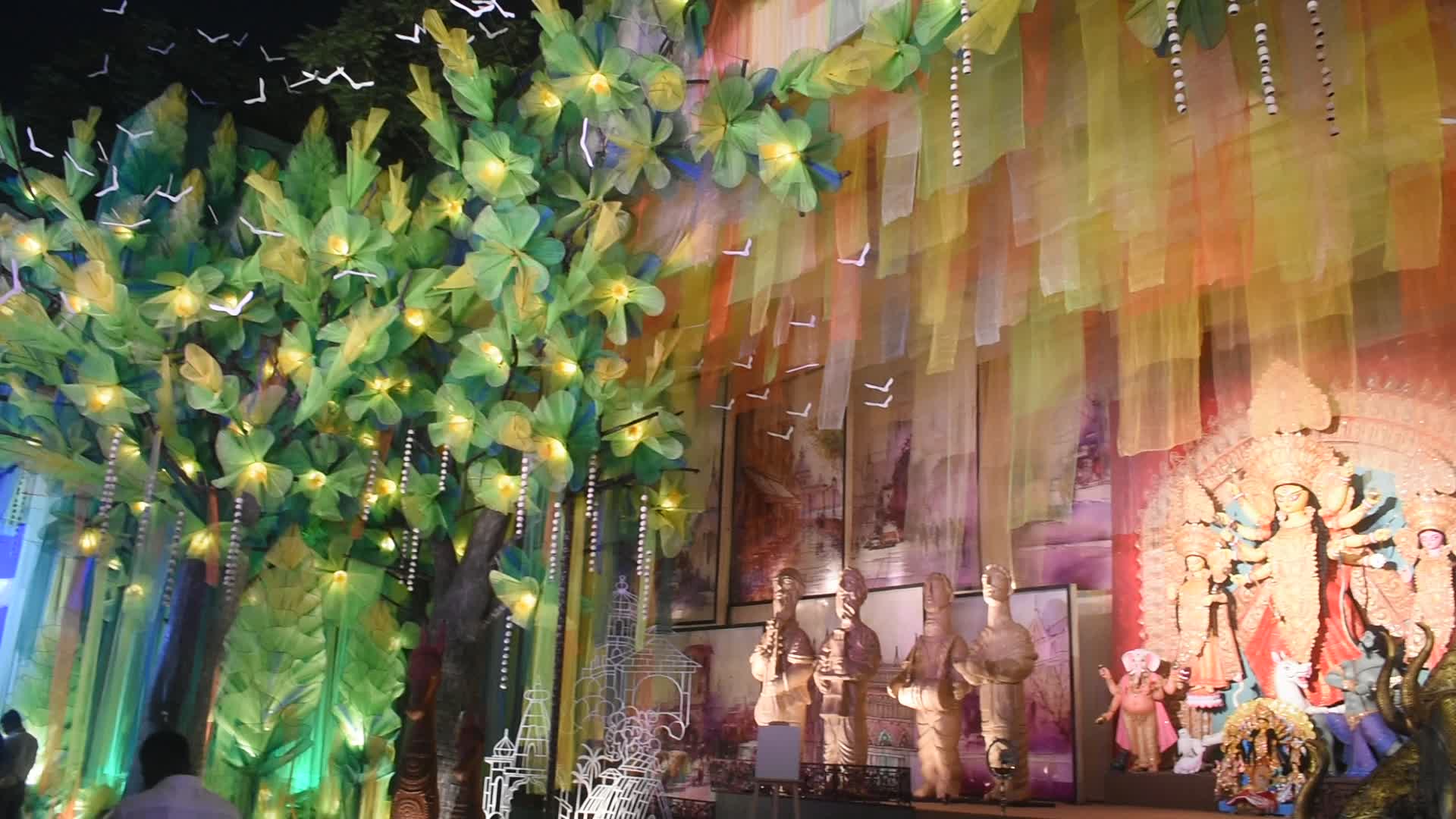 Durga puja festival in Kolkata.