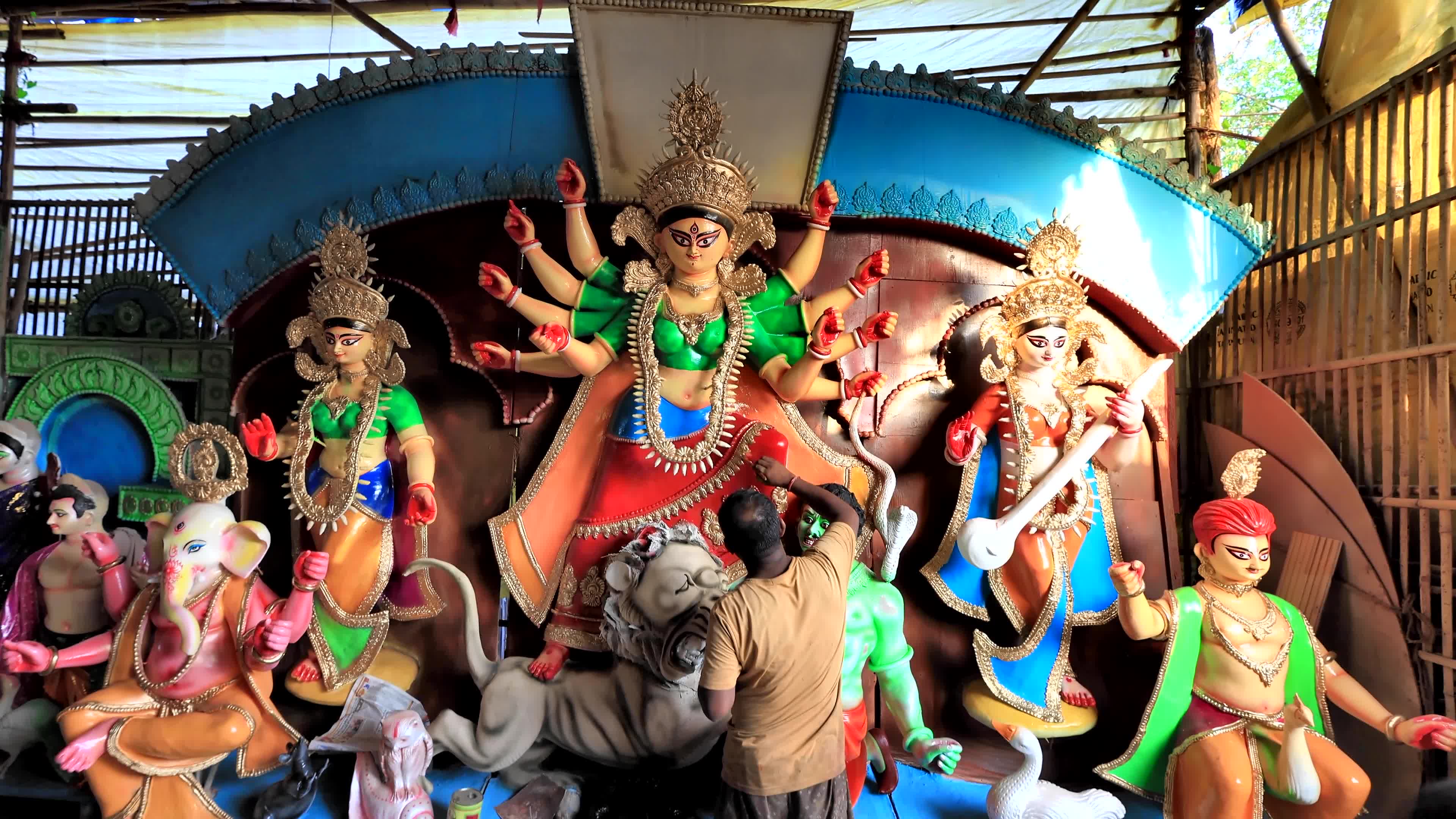 Durga Puja Festival Preparation in Jaipur   