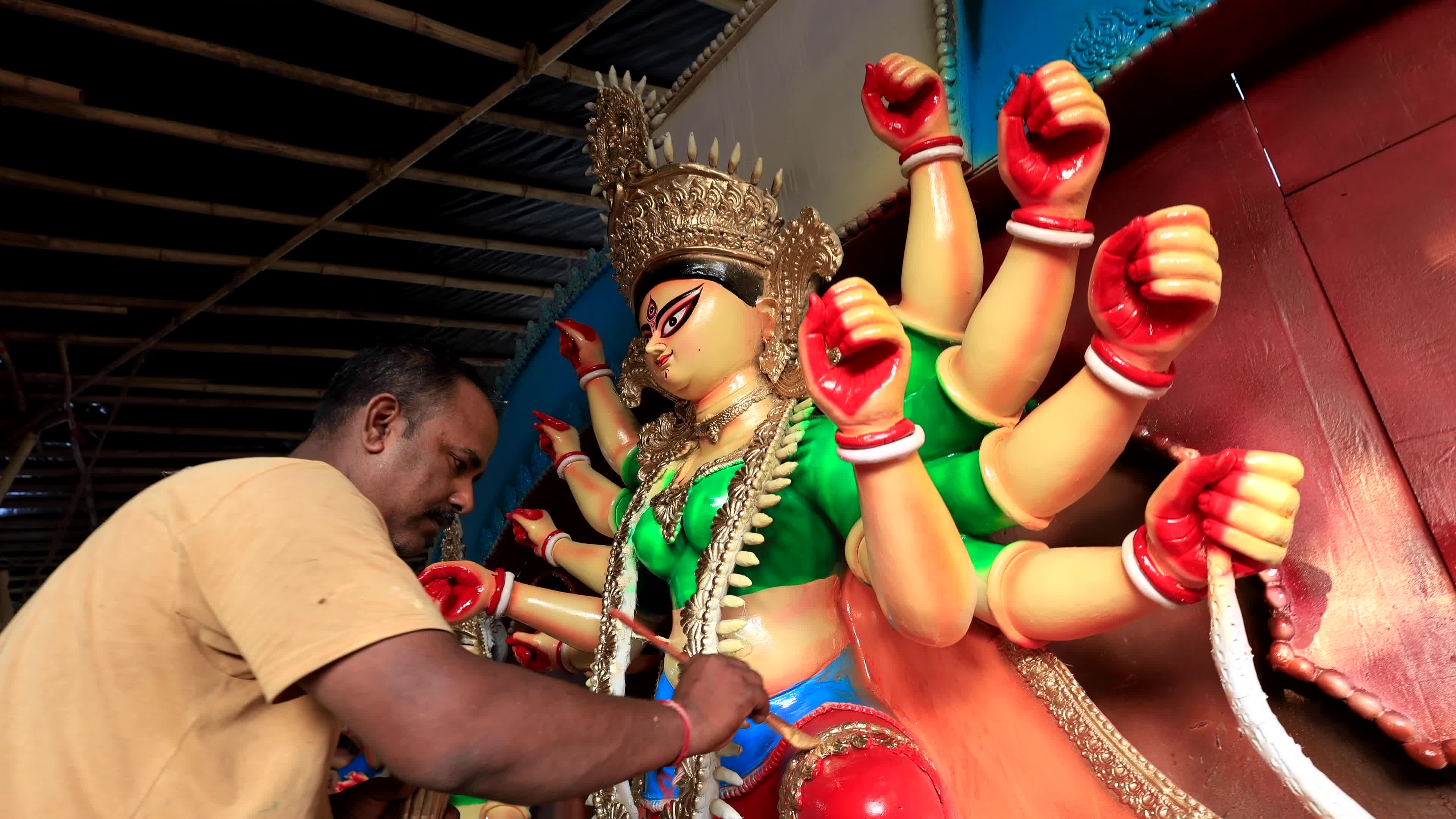 Durga Puja Festival Preparation in Jaipur   
