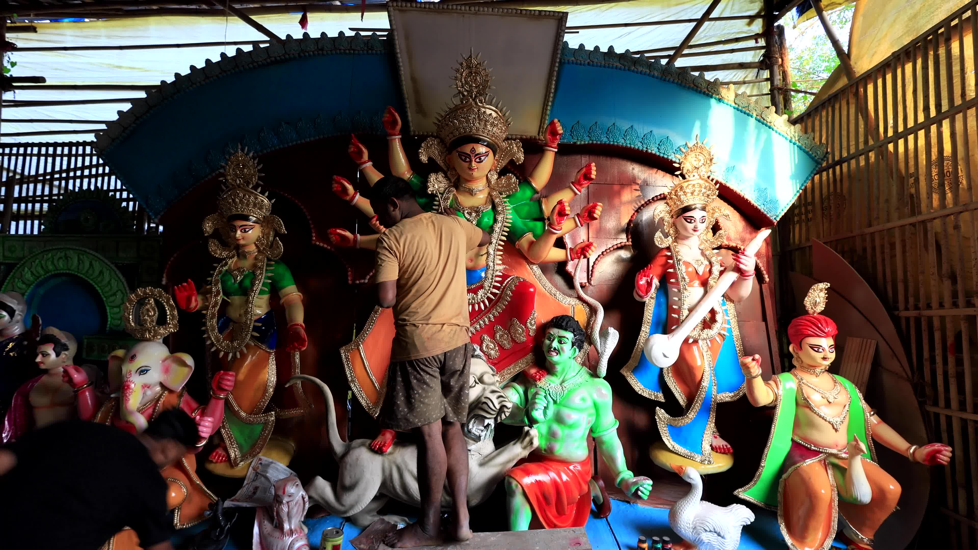 Durga Puja Festival Preparation in Jaipur   