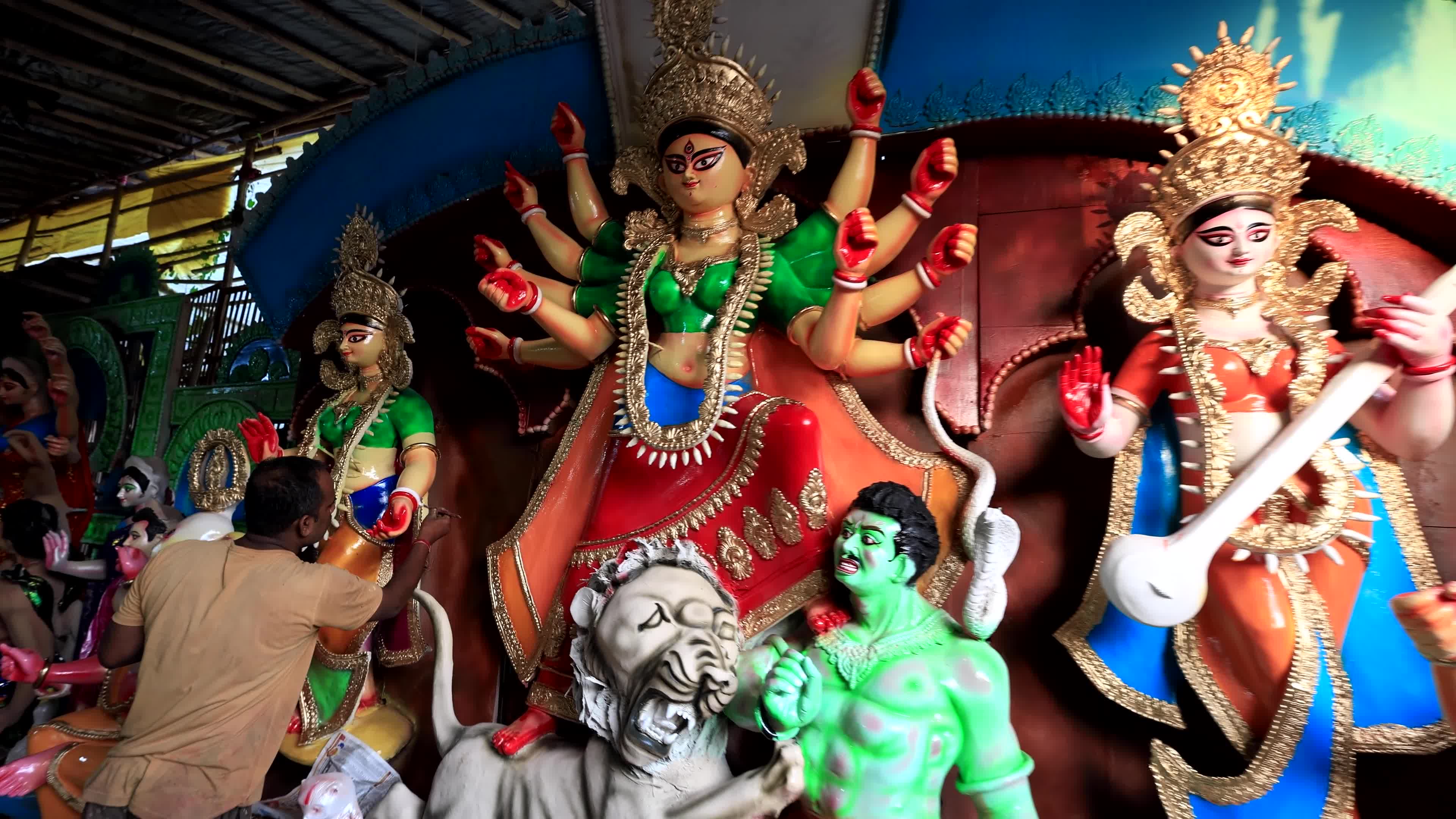 Durga Puja Festival Preparation in Jaipur   