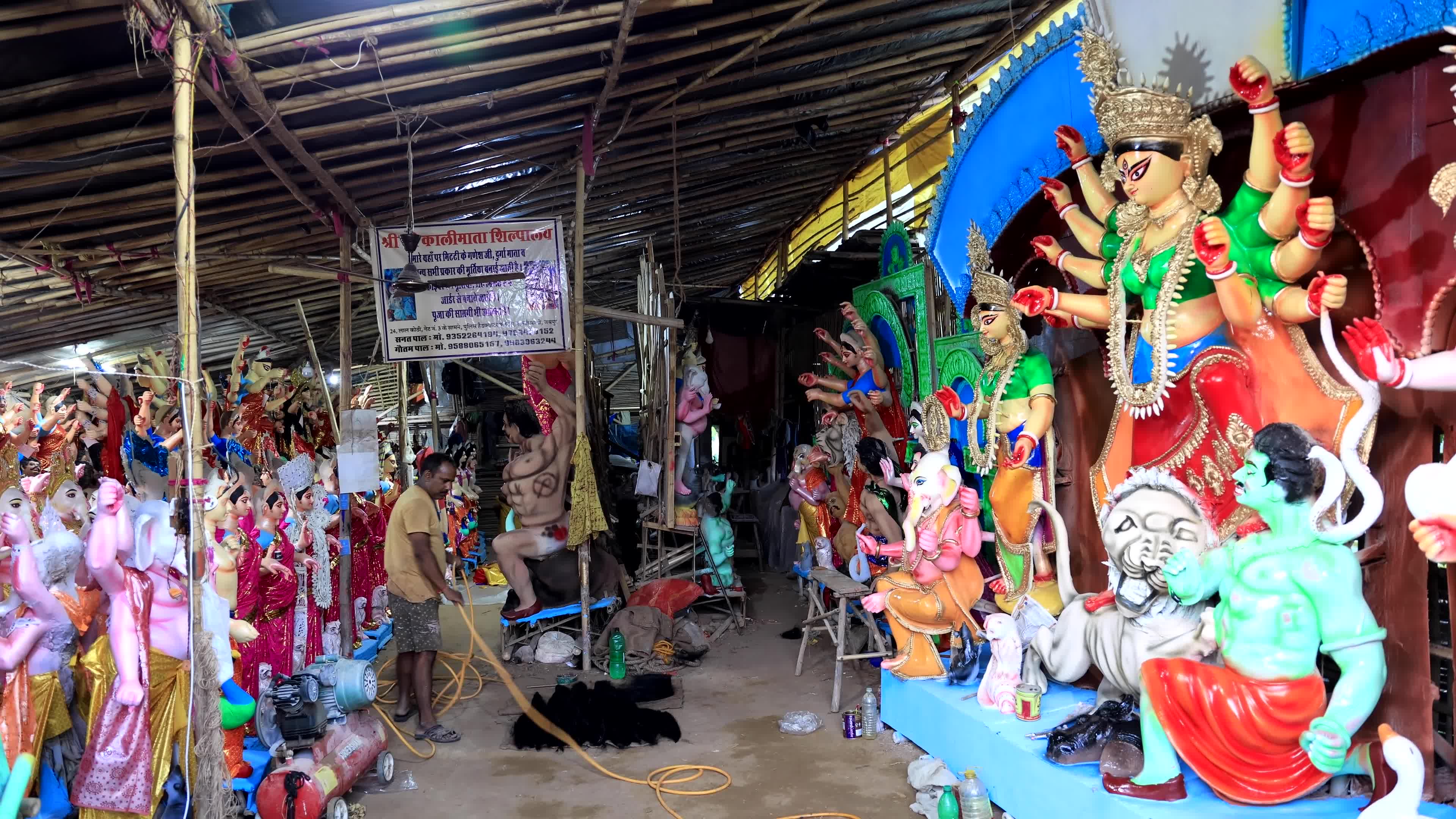 Durga Puja Festival Preparation in Jaipur   