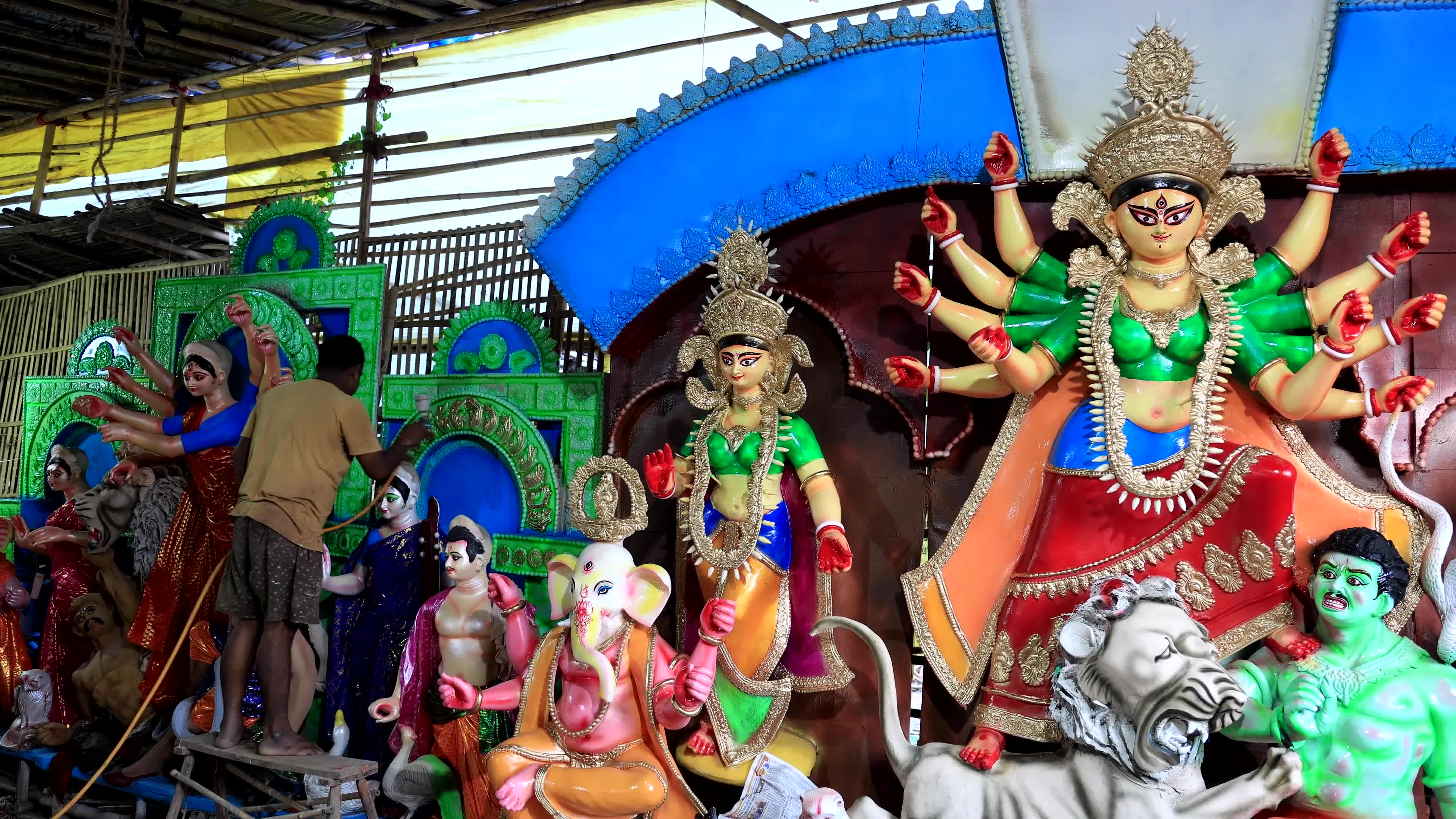 Durga Puja Festival Preparation in Jaipur   