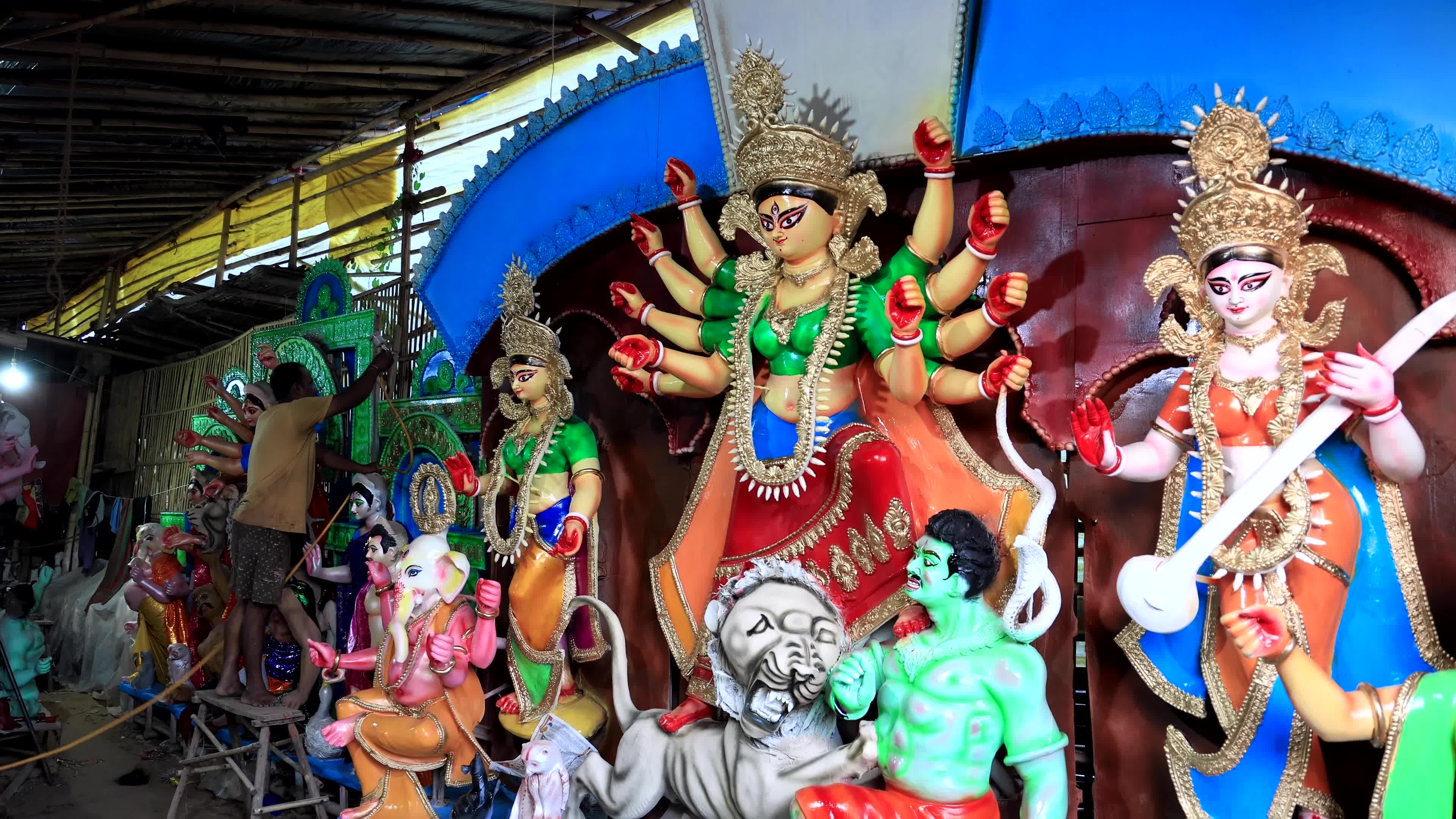 Durga Puja Festival Preparation in Jaipur   