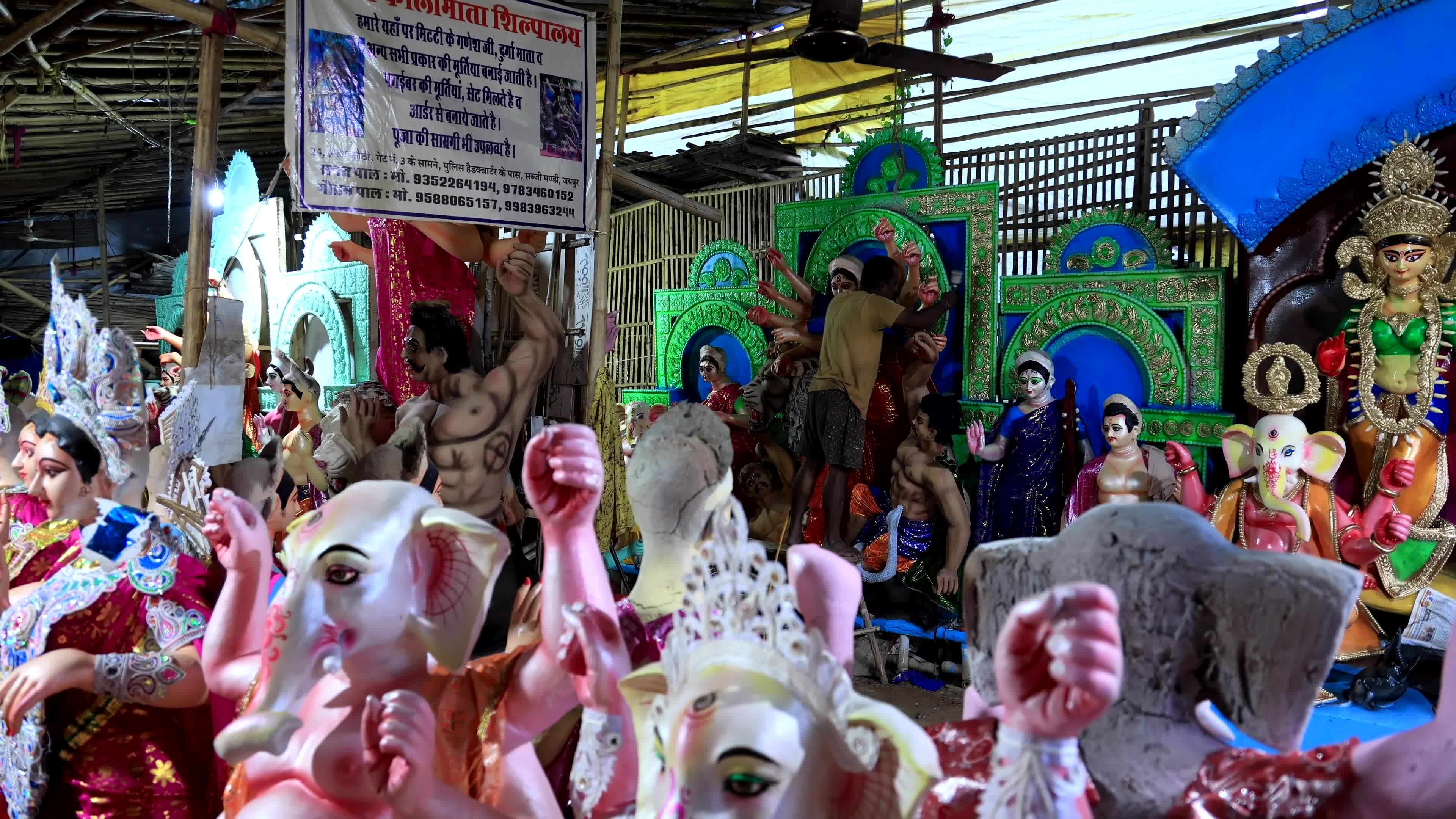 Durga Puja Festival Preparation in Jaipur   