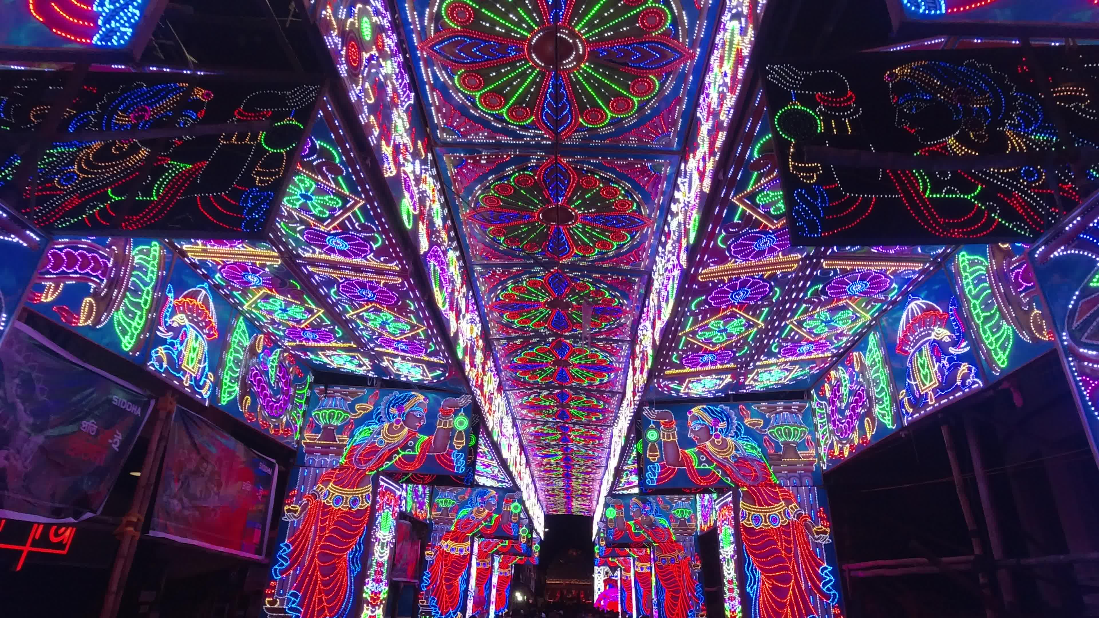 Durga puja festival celebration in Kolkata .