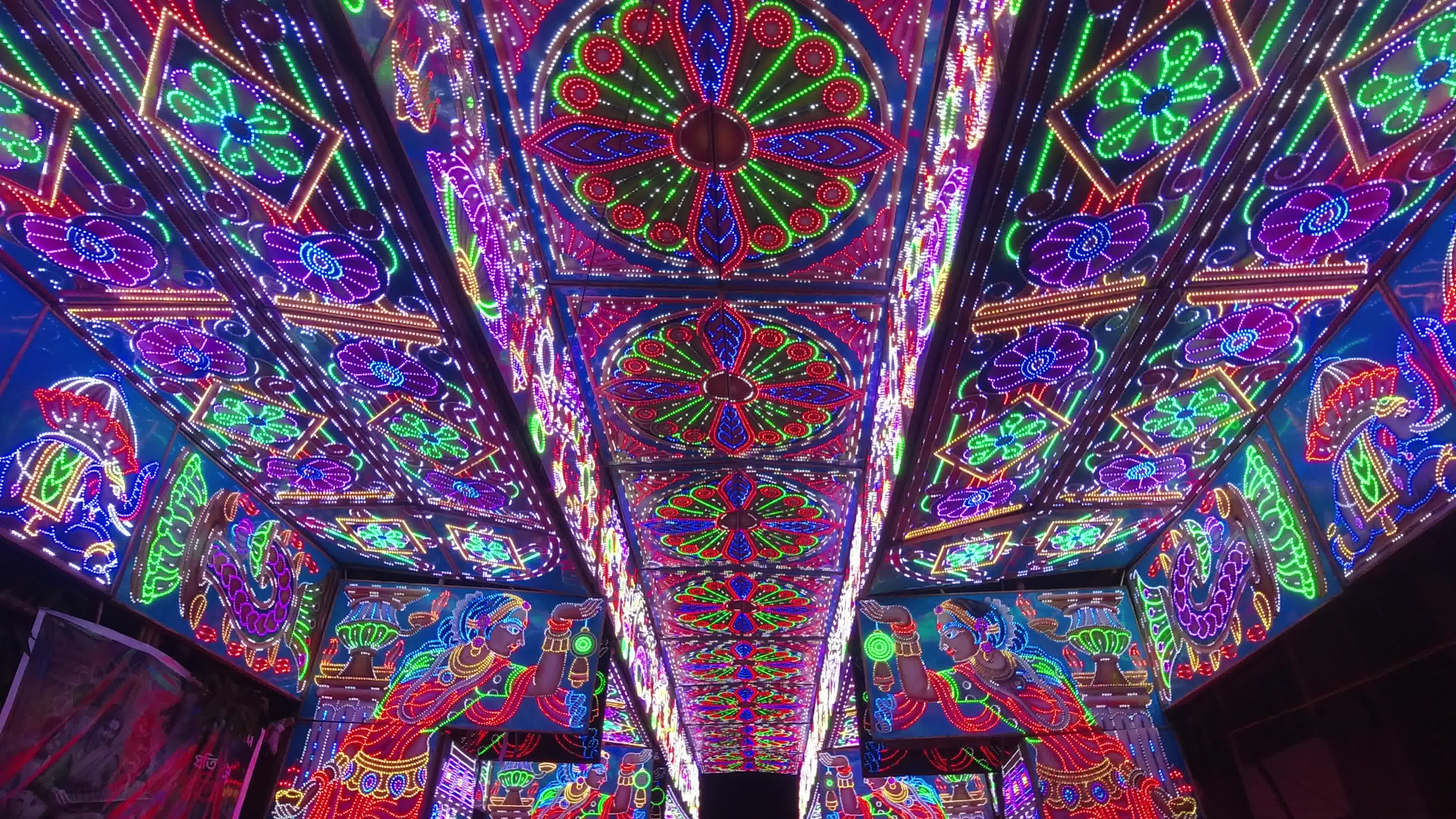 Durga puja festival celebration in Kolkata .