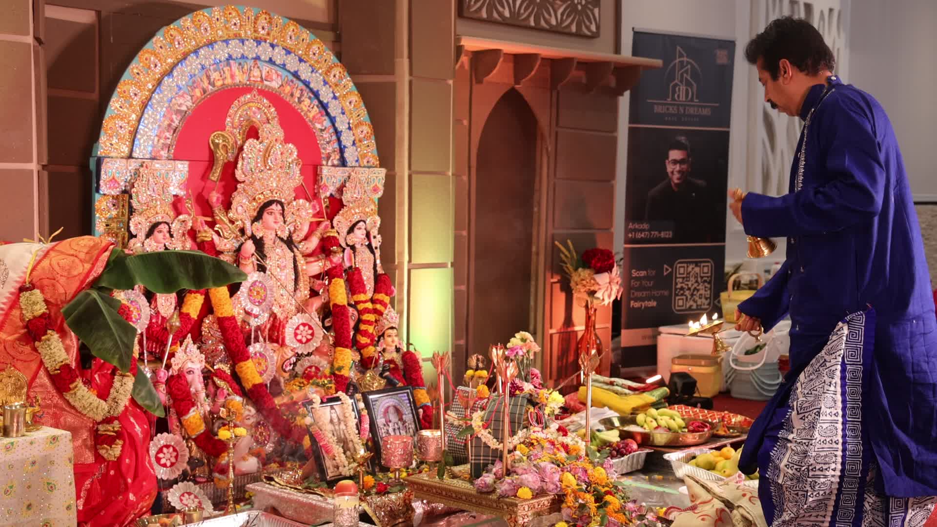 Bengali Hindus celebrate the Durga Puja festival in Canada