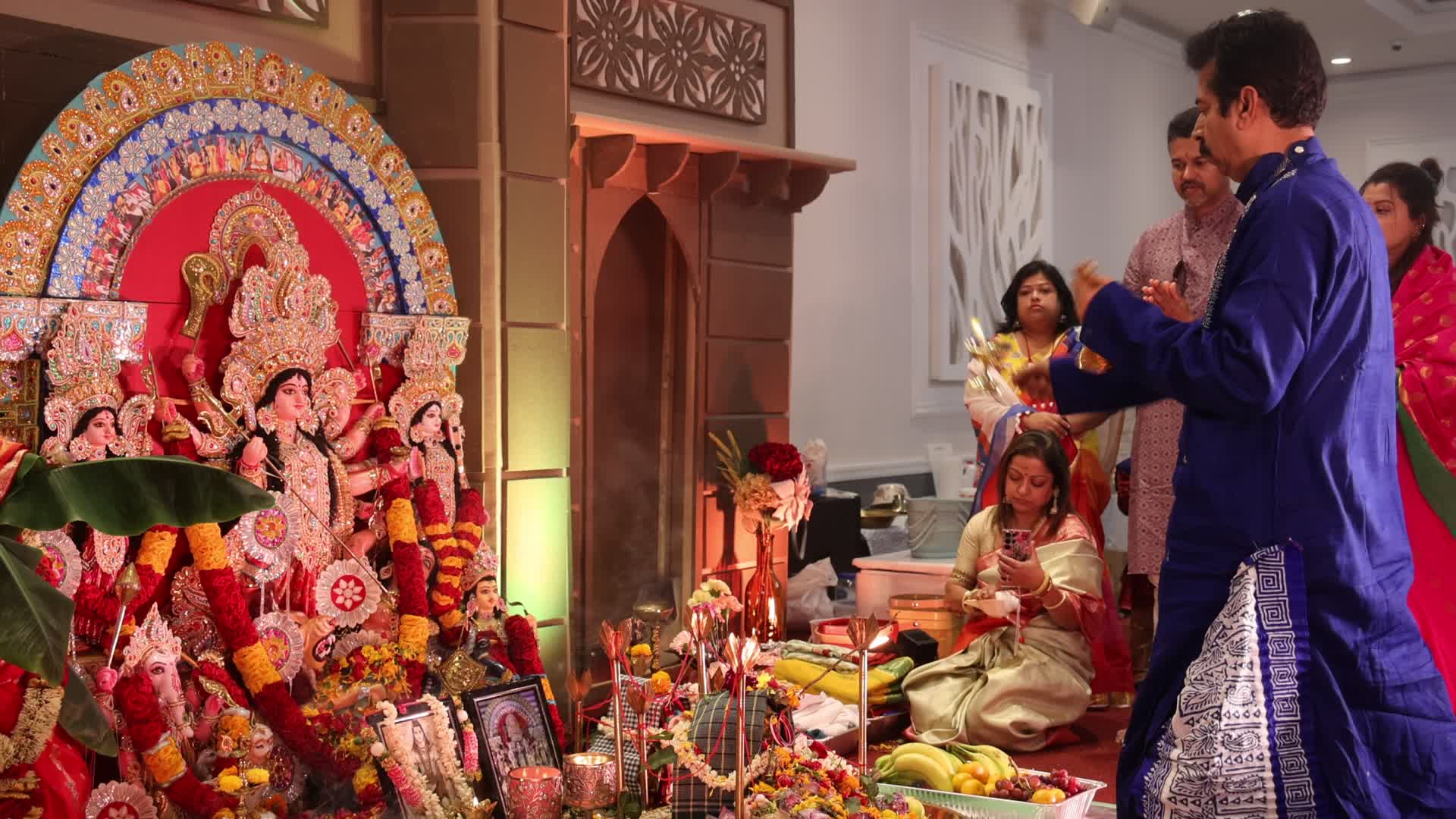 Bengali Hindus celebrate the Durga Puja festival in Canada