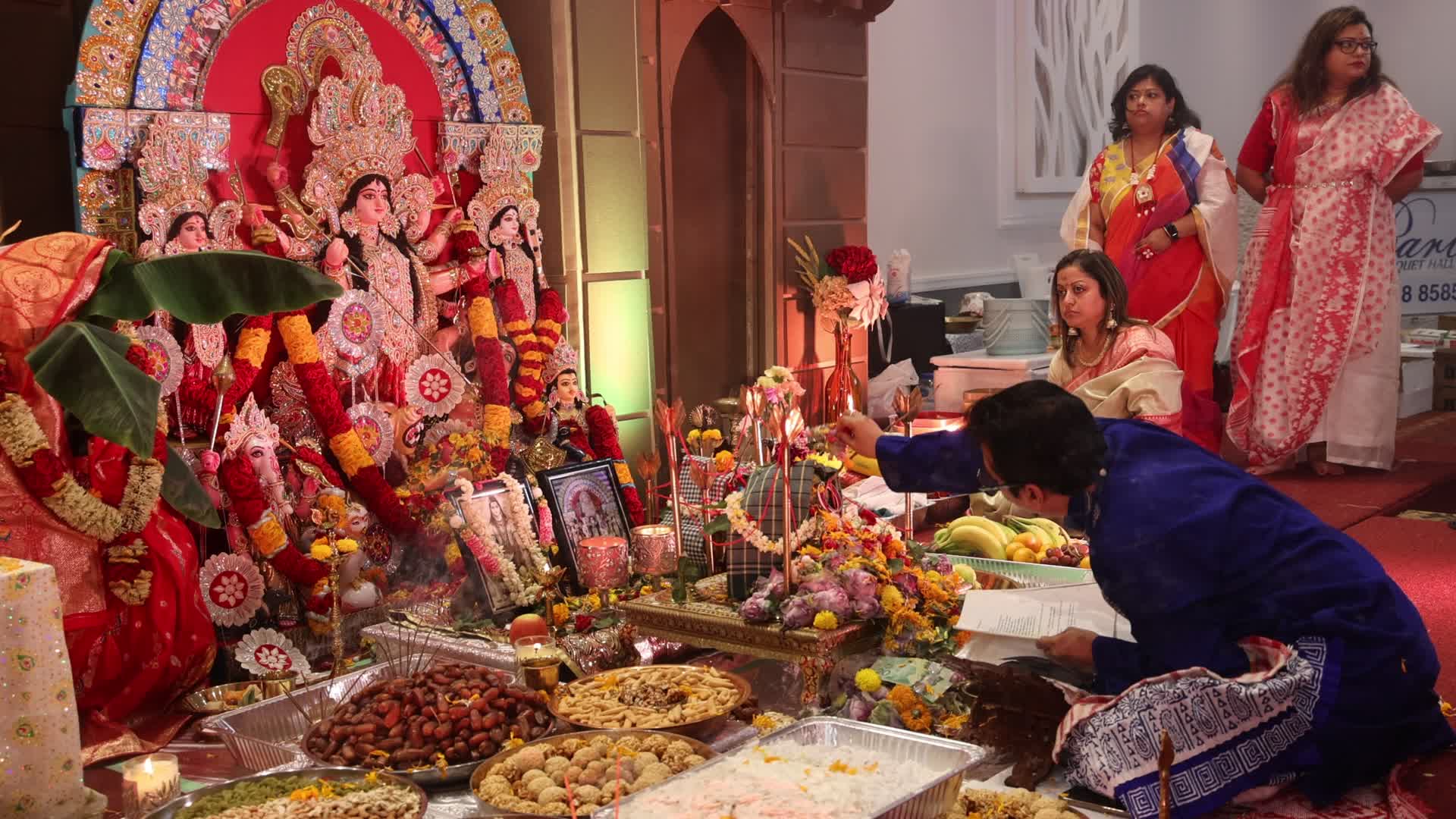 Bengali Hindus celebrate the Durga Puja festival in Canada