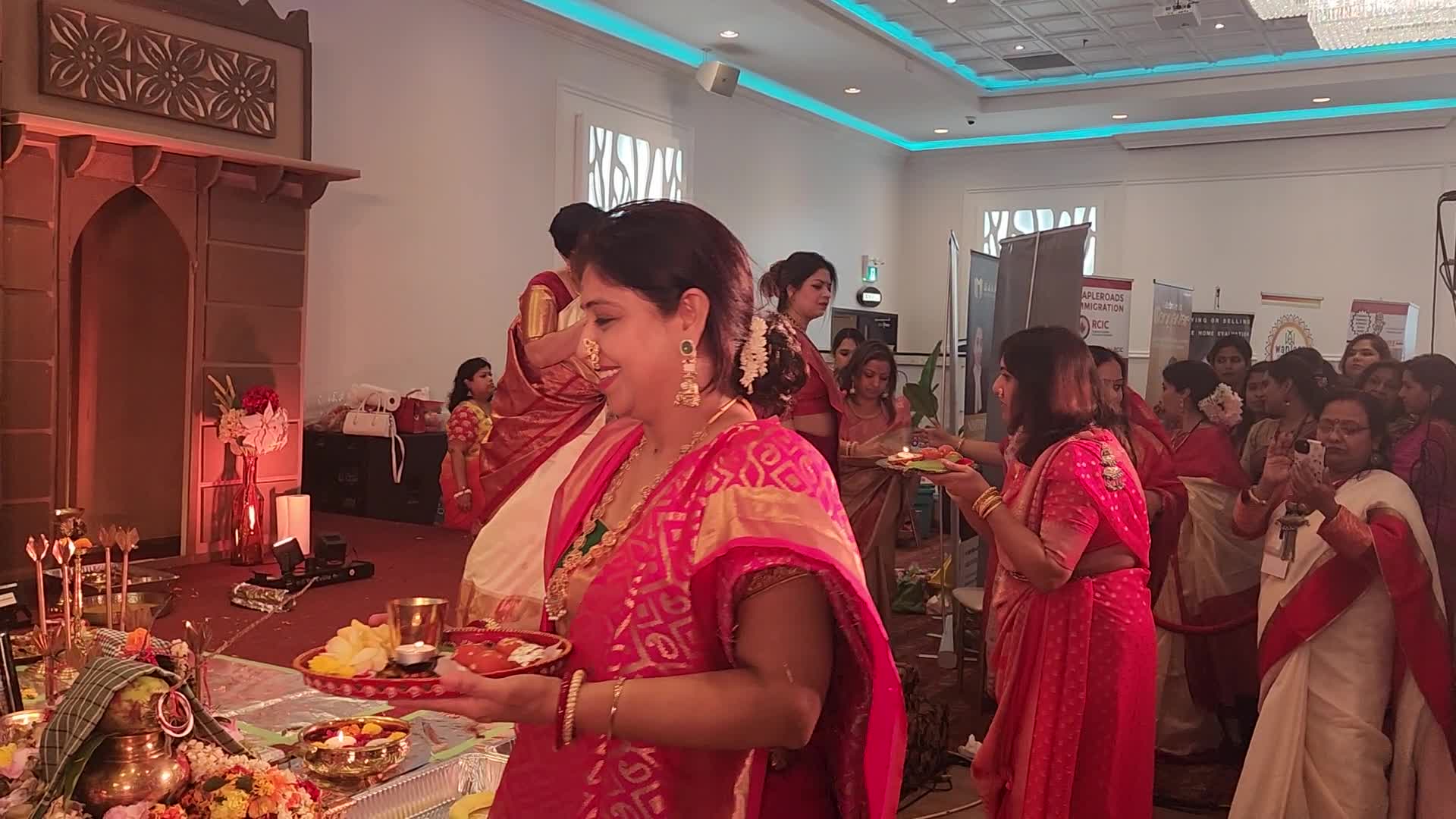 Bengali Hindus celebrate the Durga Puja festival in Canada