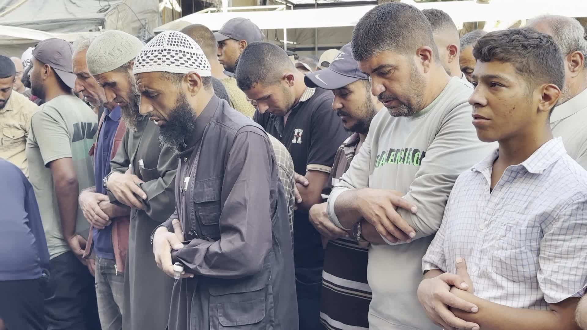 Funeral For Victims Of Israeli Airstrike in Gaza, Palestine